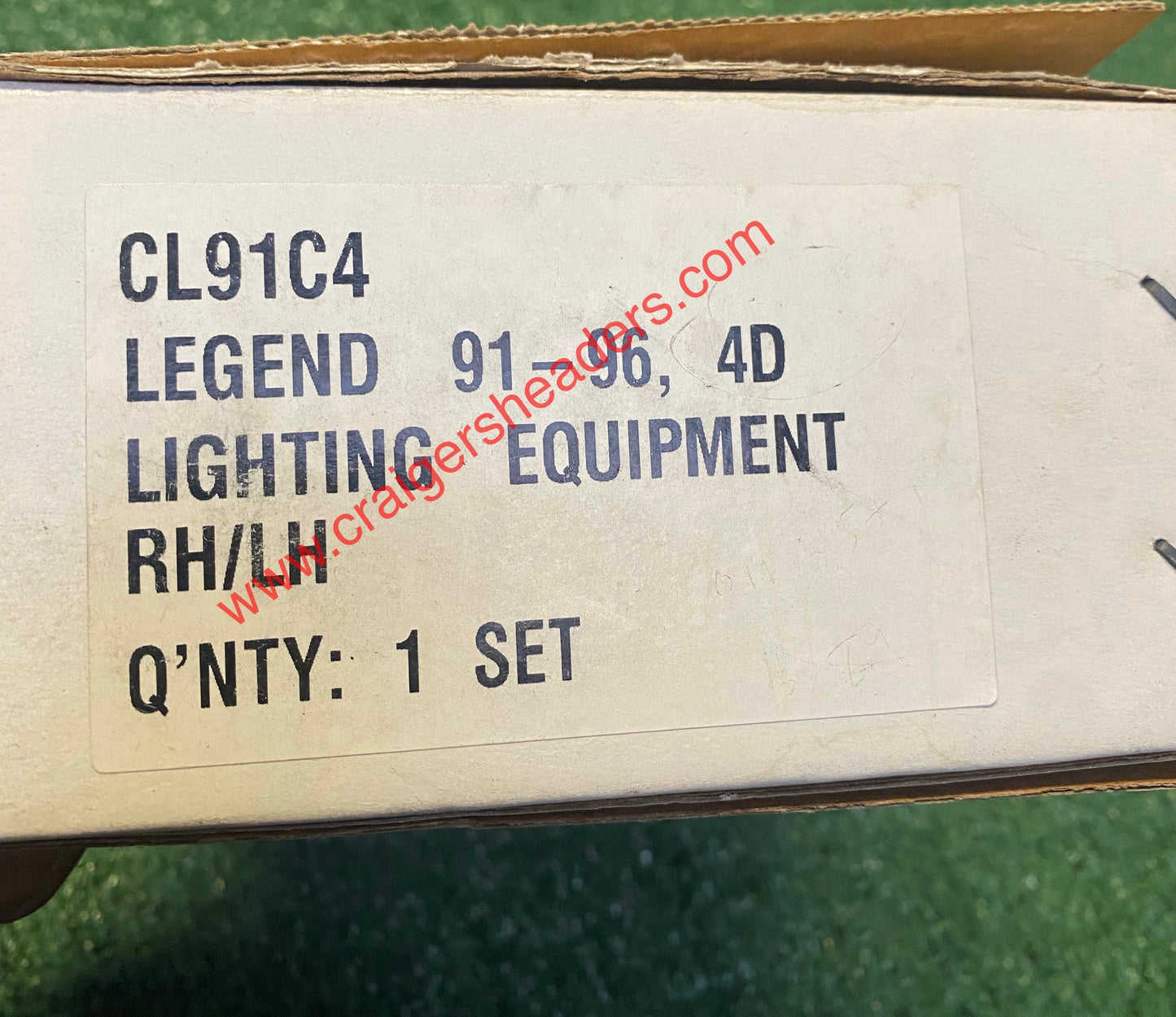 91-95 Acura Legend 4d Clear Corner Lights + Bumper Signal Lights Lamp