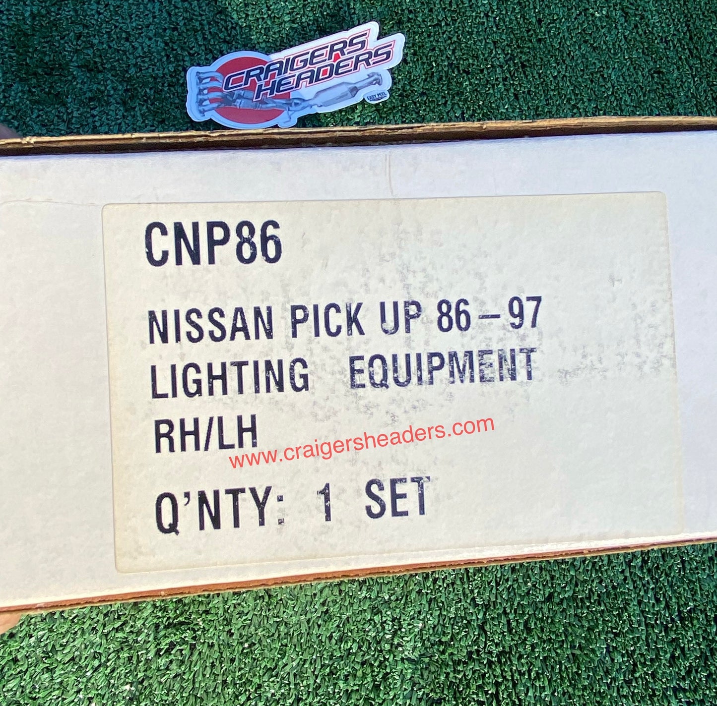 1986-1997 Nissan D21 Hardbody Pickup Front Bumper Corner Signal Lamp Chrome