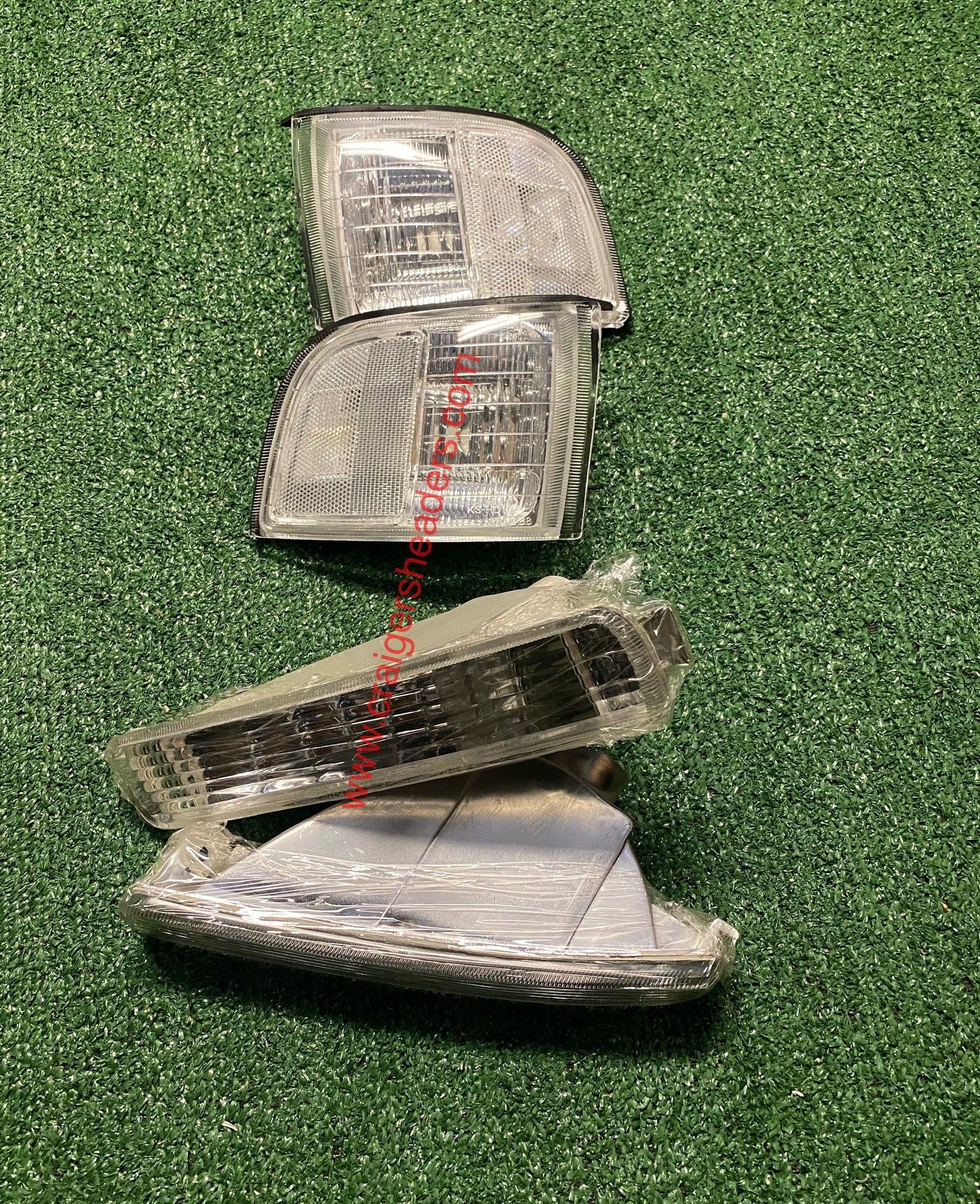 91-95 Acura Legend 4d Clear Corner Lights + Bumper Signal Lights Lamp
