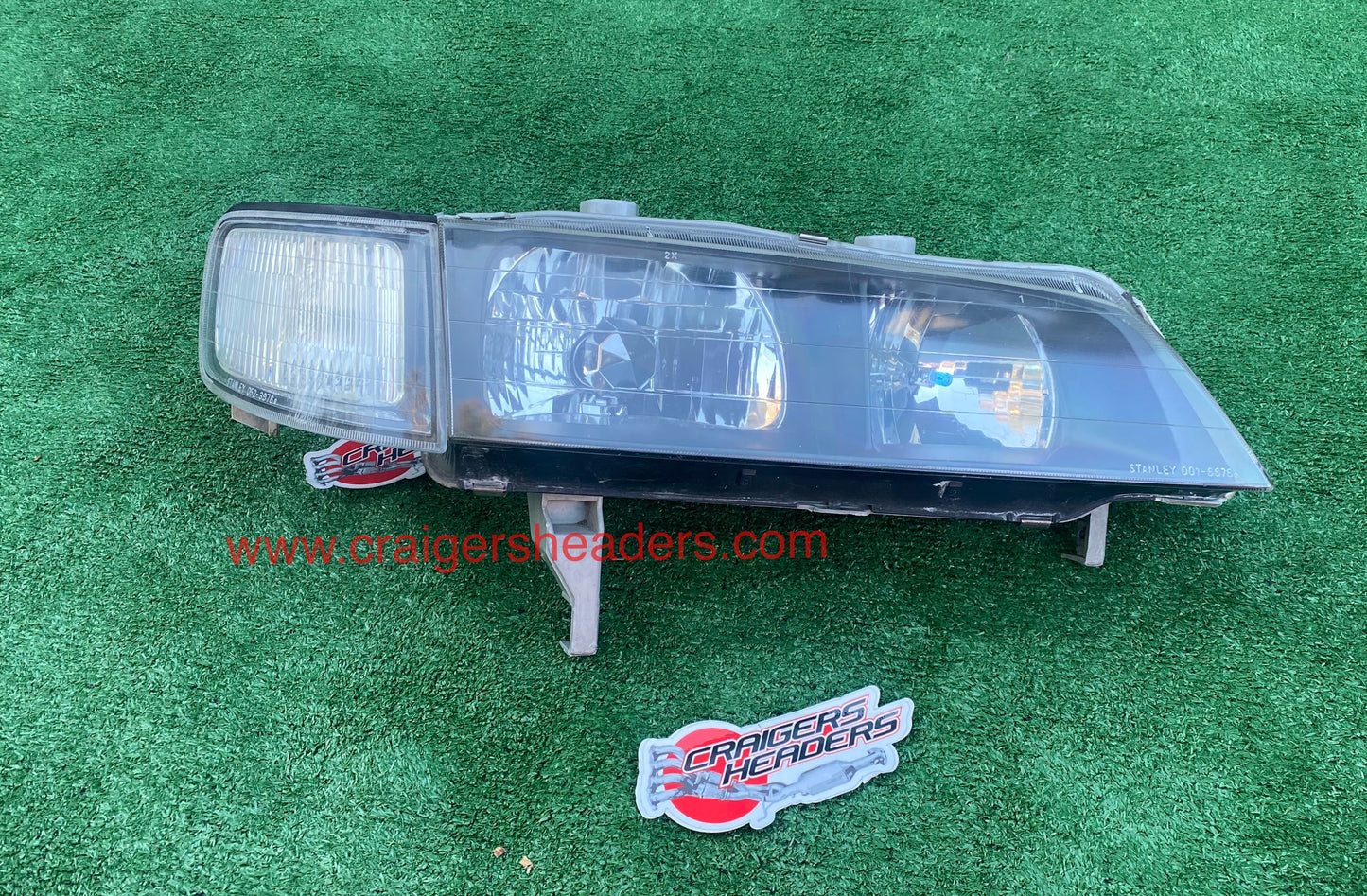 1994-1997 Honda Accord JDM Stanley Headlights. (Black Housed)
