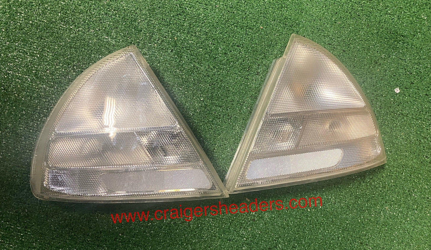 1997-1998 Mitsubishi Mirage Rear Clear Tail Light Assemblies