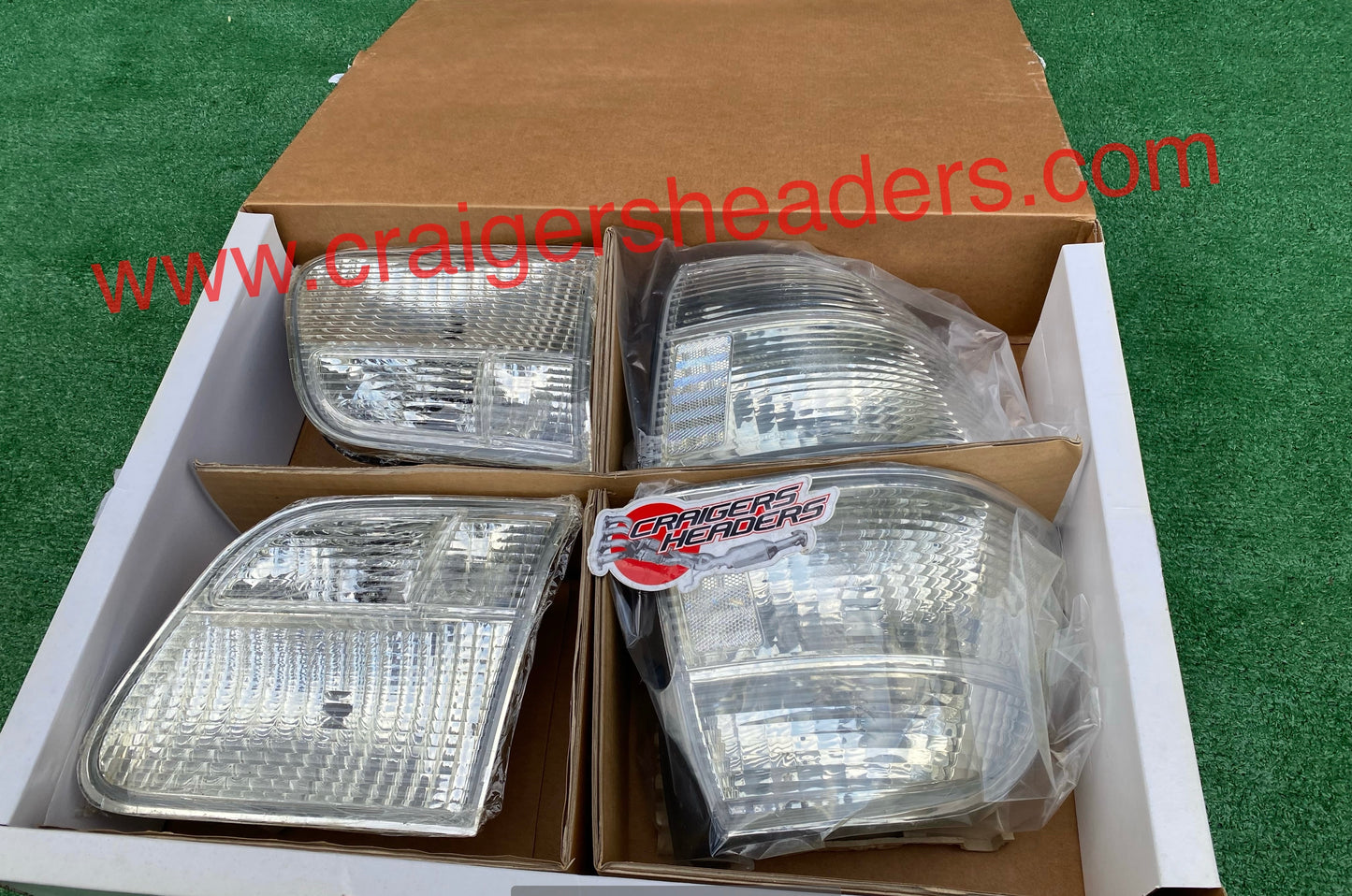 Clear White Rear Tail Light Lamp For Honda Civic 4Door Sedan EK 99-00