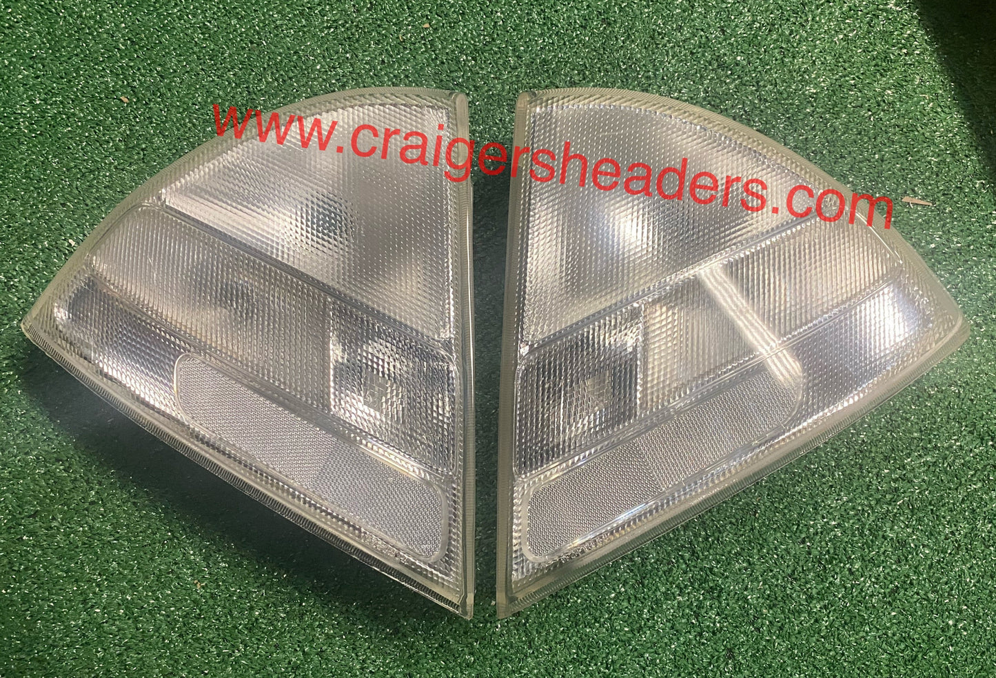 1997-1998 Mitsubishi Mirage Rear Clear Tail Light Assemblies