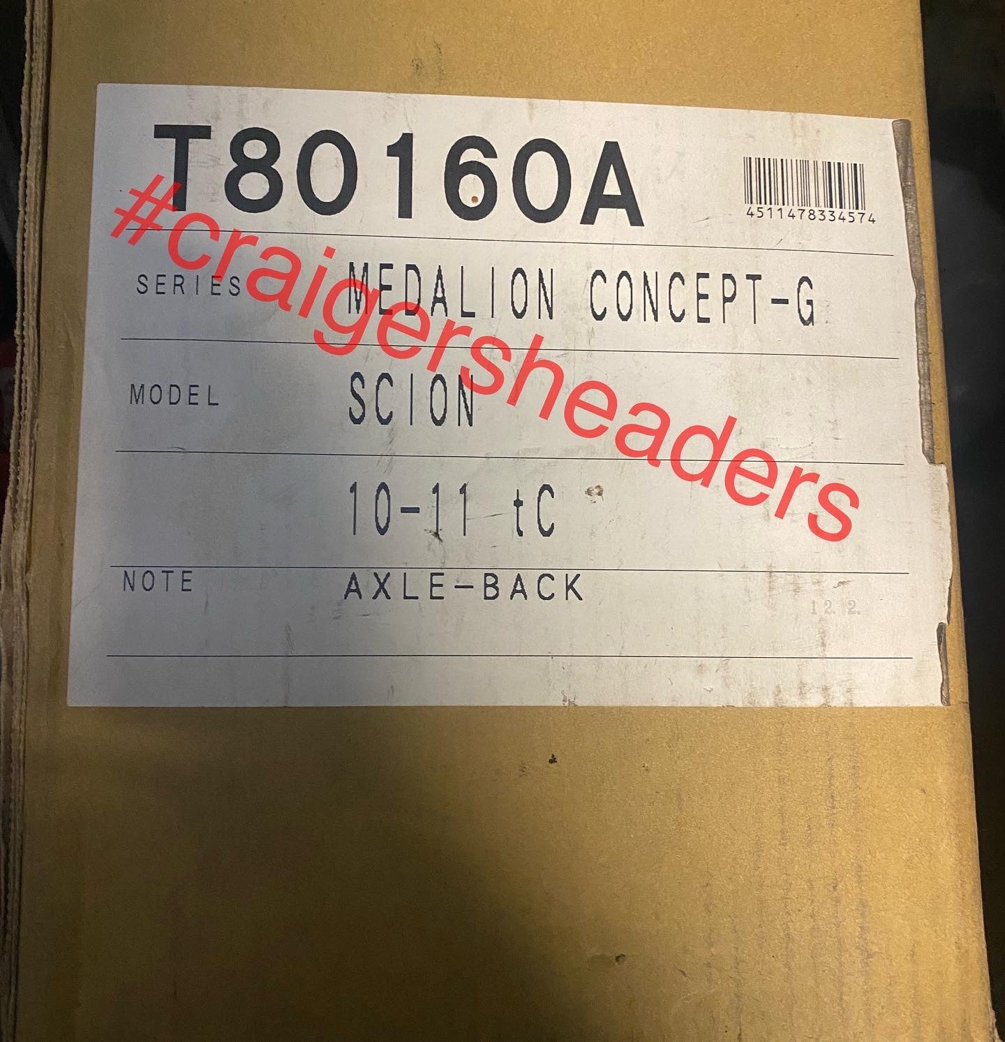 Tanabe Medallion Concept-G Axle-back exhaust - Scion TC - 2011-2013