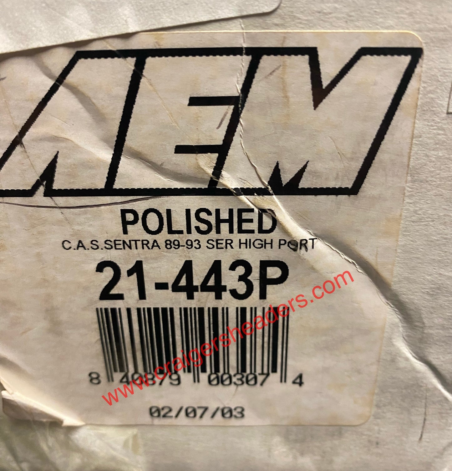 AEM CAI for Nissan Sentra SER High Port 1989- 1993