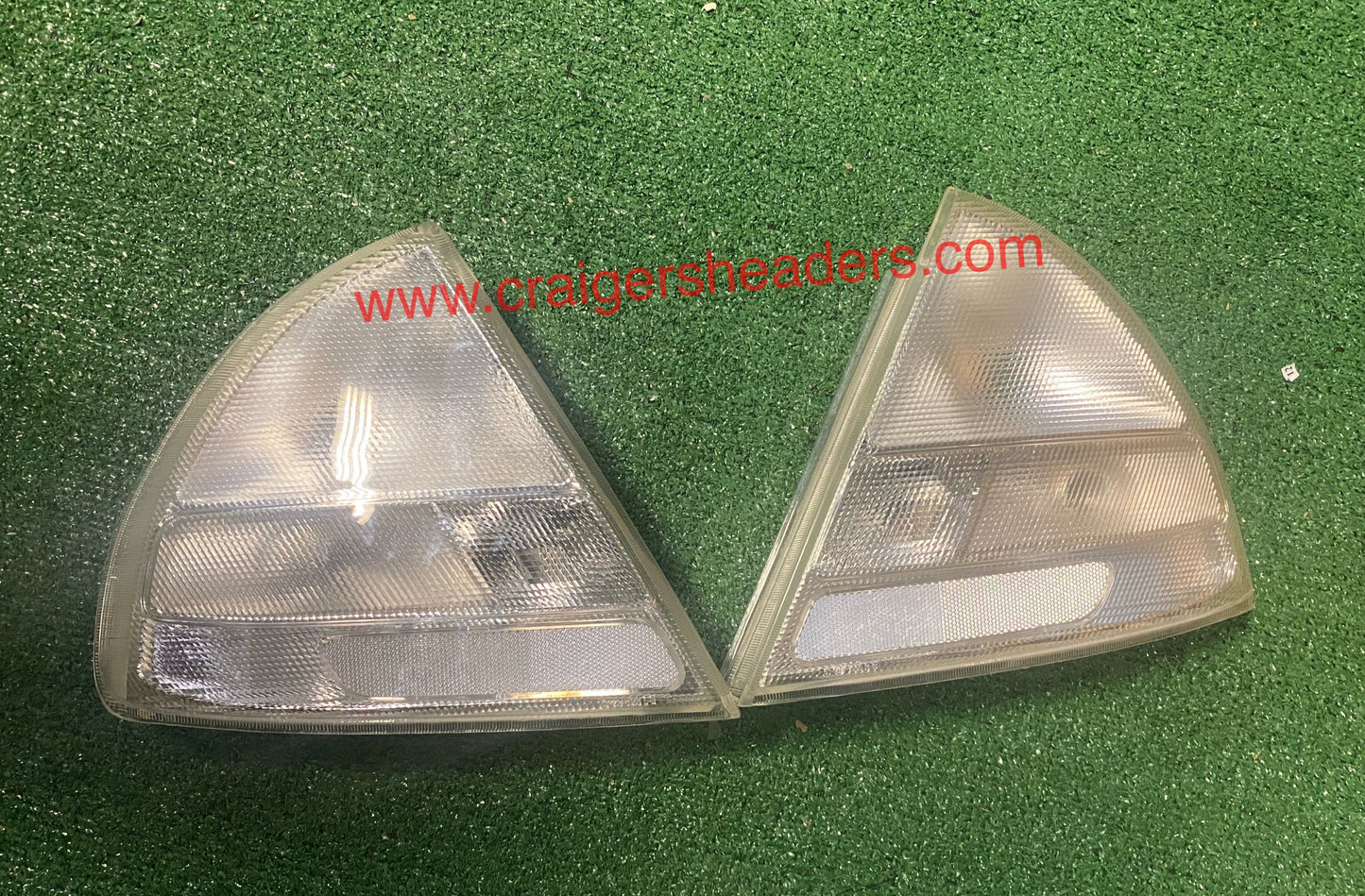 1997-1998 Mitsubishi Mirage Rear Clear Tail Light Assemblies