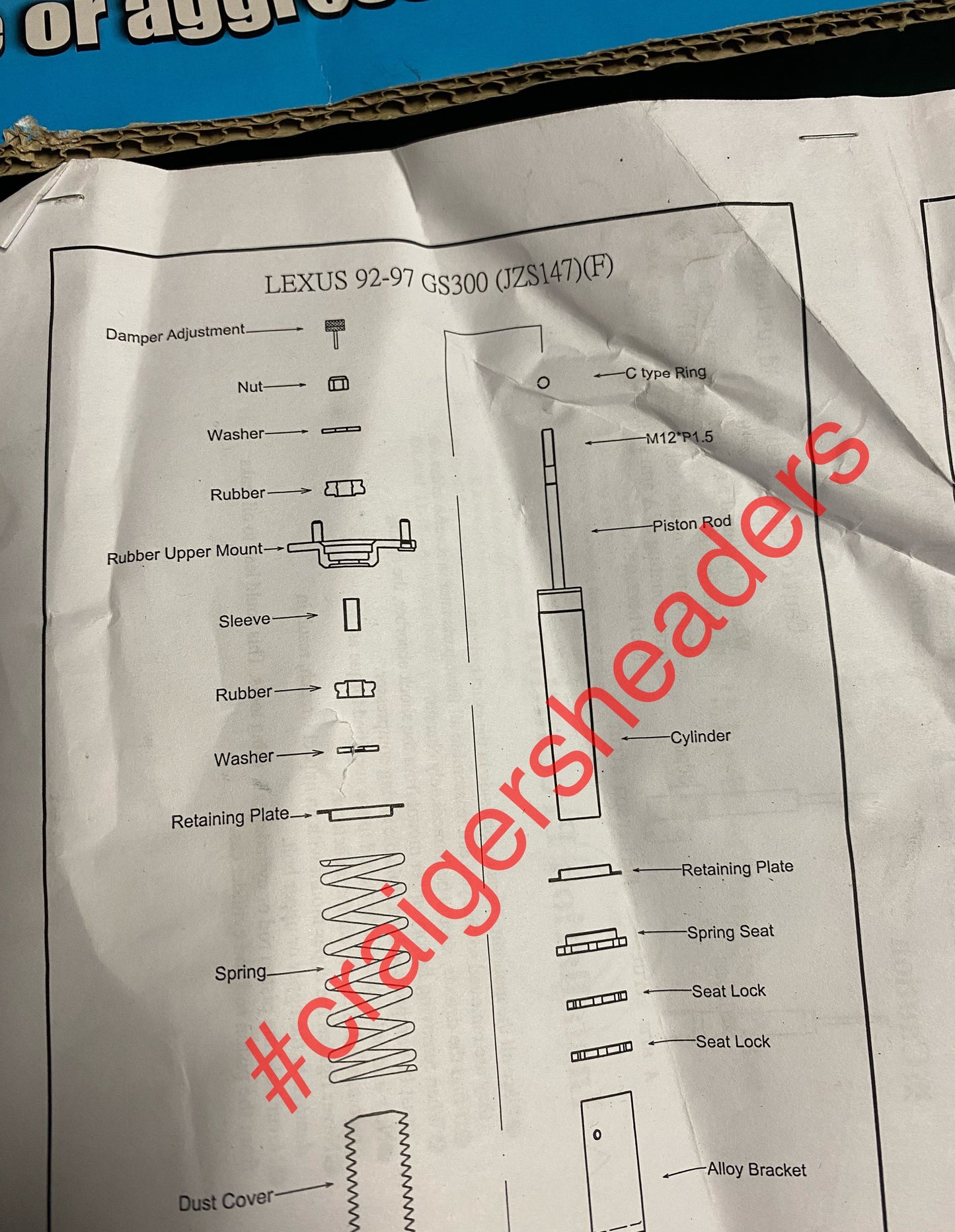 1992-1997 Lexus G300 - Megan Racing EZ Street Coilovers