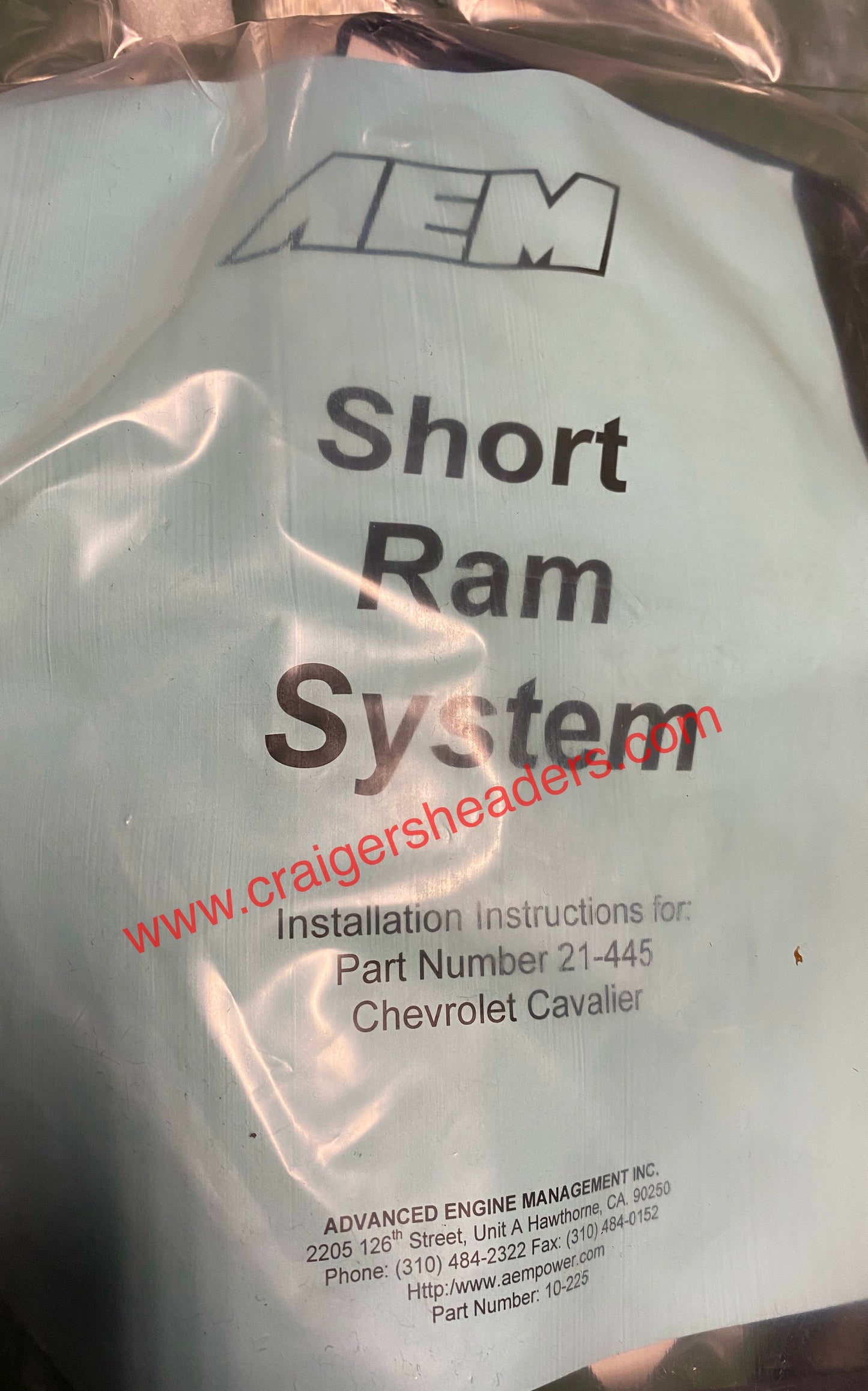 AEM Short Ram Intake for Chevy Cavalier/Pontiac Sunfire 2000-2002 A/T