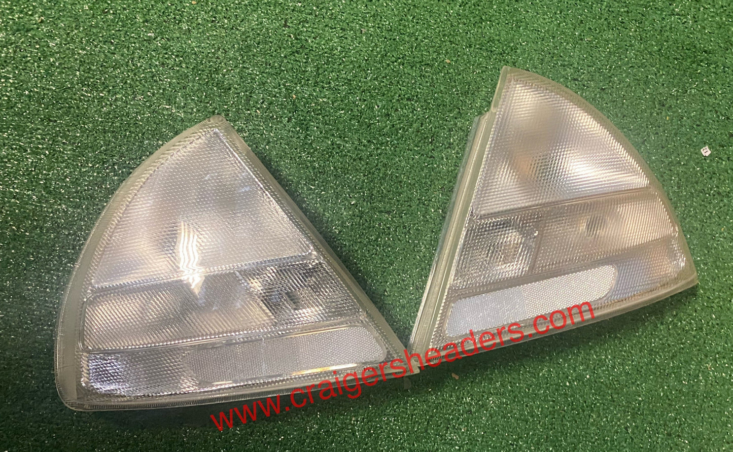 1997-1998 Mitsubishi Mirage Rear Clear Tail Light Assemblies