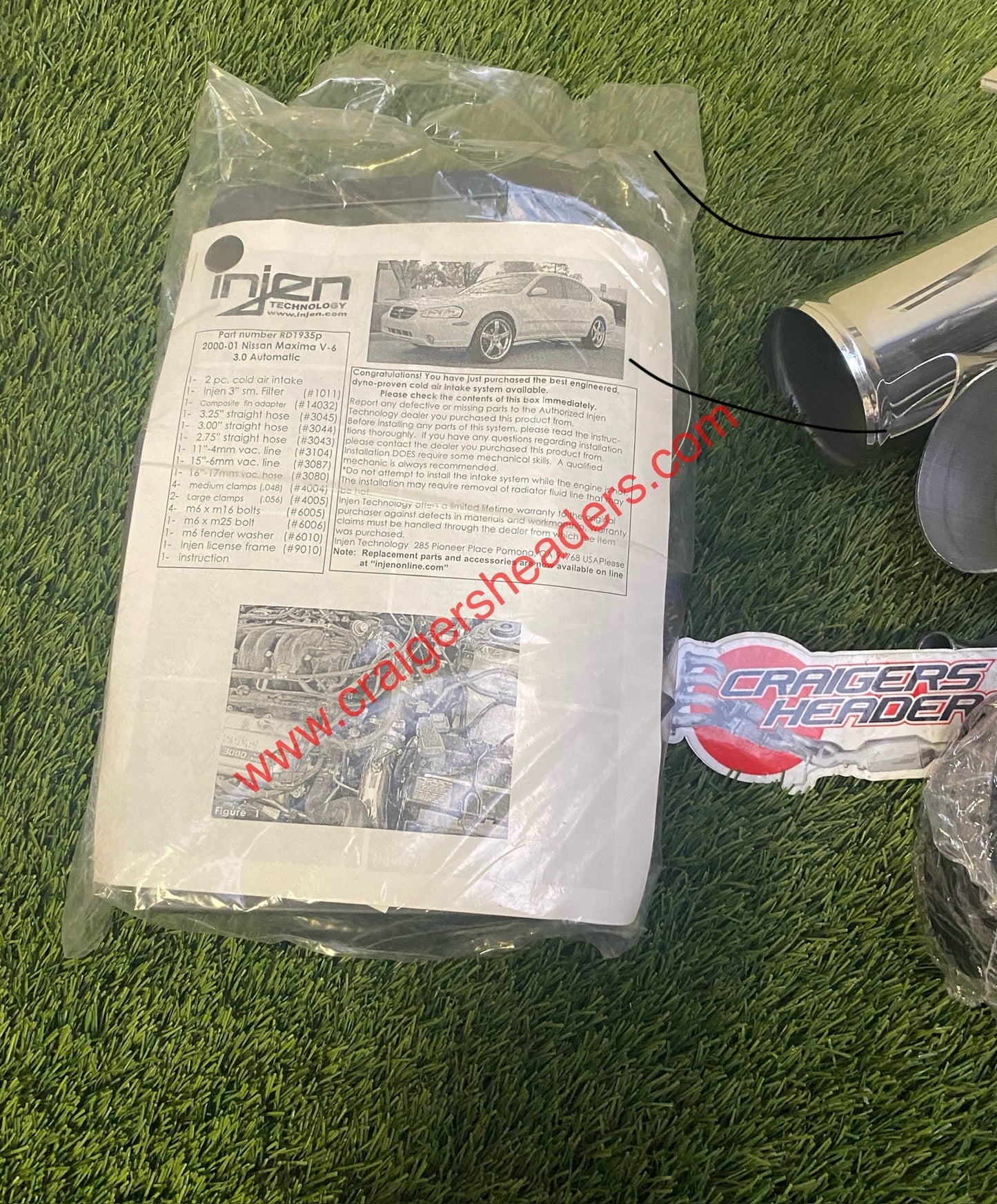 Injen 00-01 Nissan Maxima Polished Cold Air Intake - RD1935P