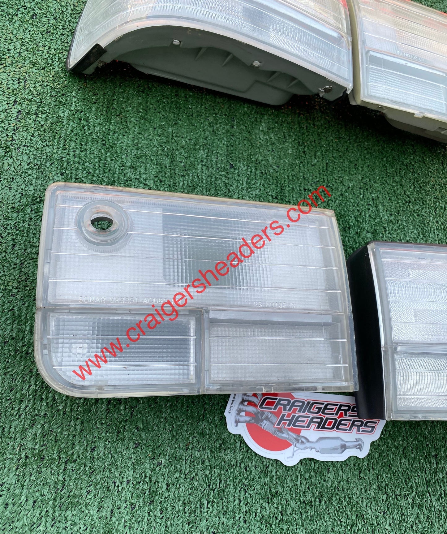 Clear White Rear Tail Light Lamp For Honda Accord Sedan 92-93
