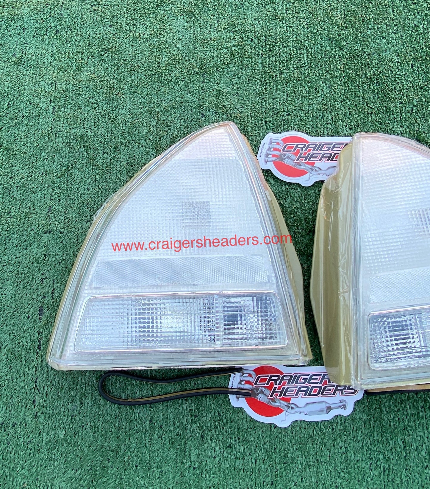 Clear White Rear Tail Light Lamps For Honda Prelude 92-96