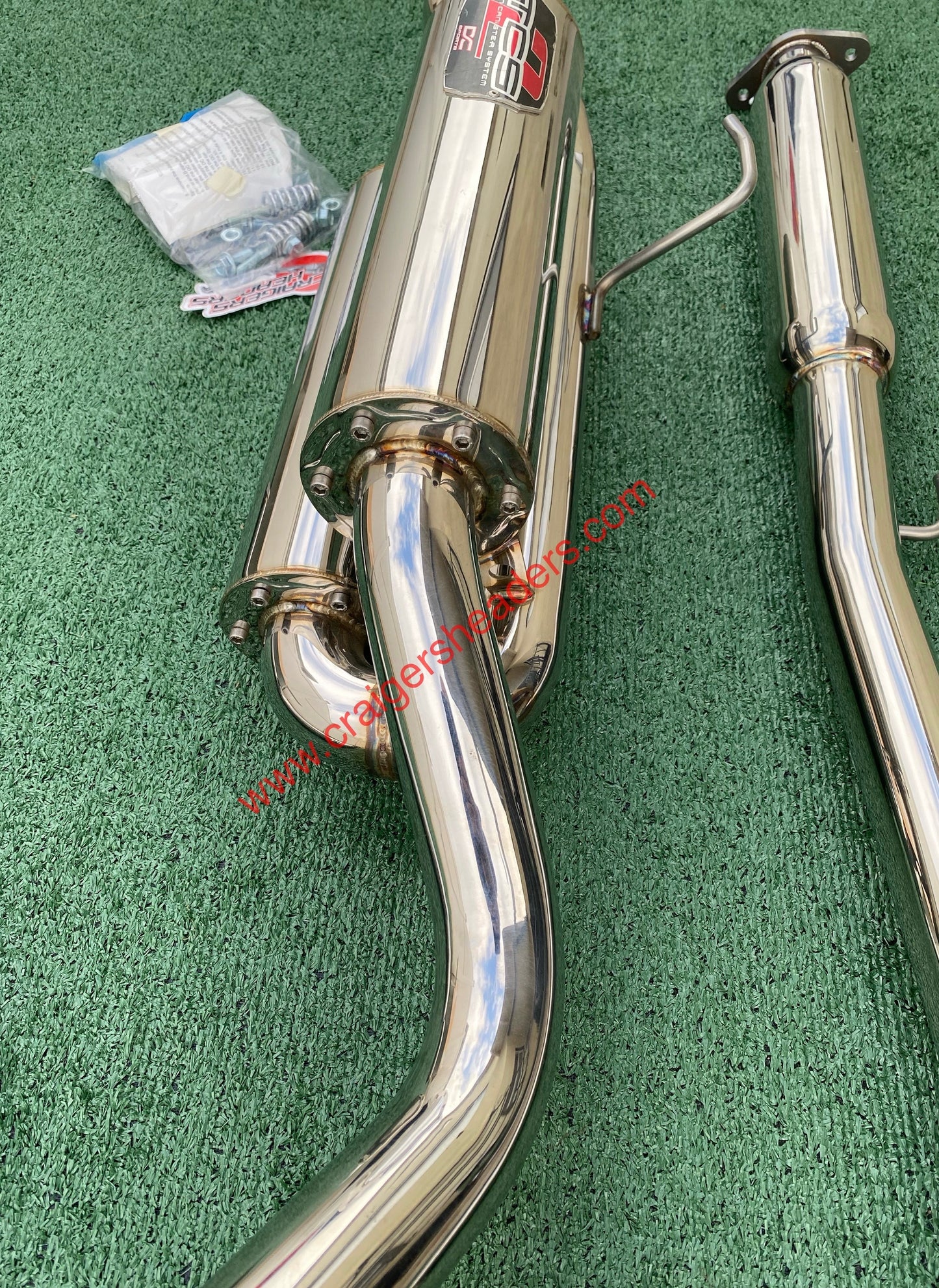 DC Sports Twin Canister Exhaust System - TCS 7021 - 99-00 Honda Civic