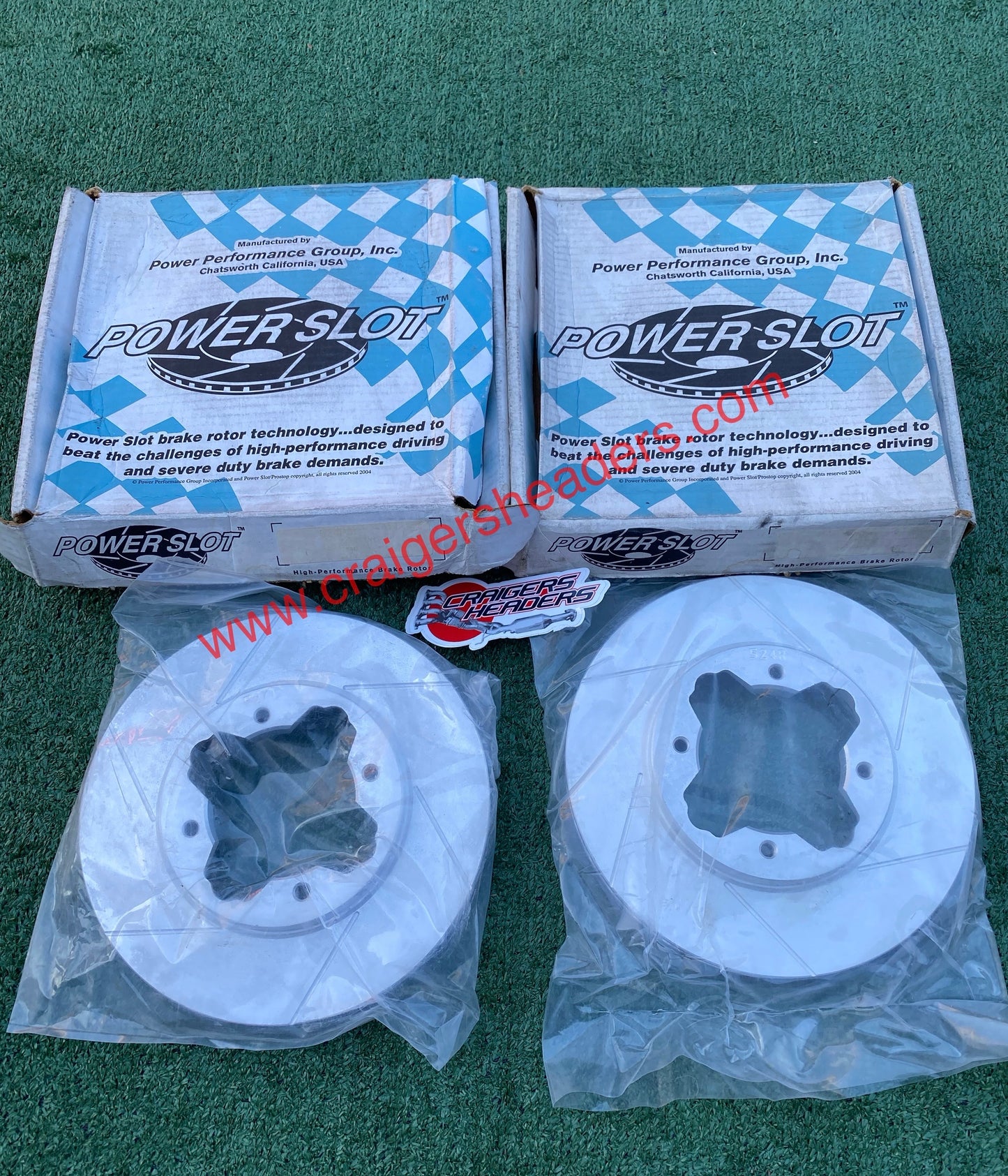 POWERSTOP SLOTTED ROTORS - 90-97 Accord Coupe or Sedan.