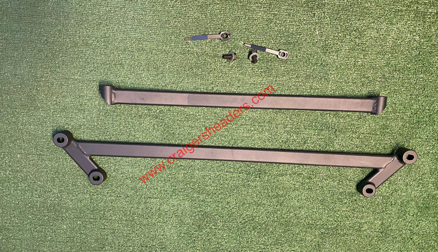 Weapon R - Front 4-Point Under Brace/Lower Tie Bar (2PC Set) 2002-2006 Honda Fit
