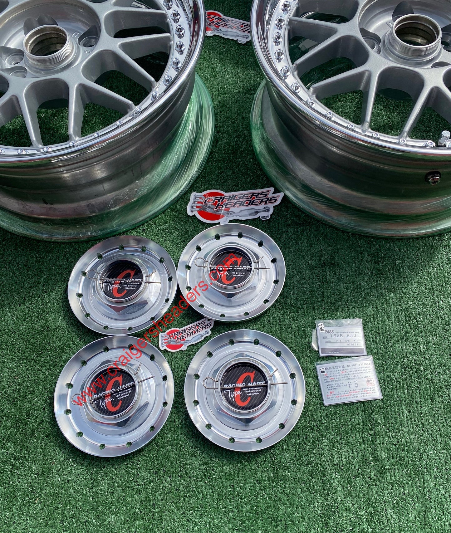 Racing Hart Type C’s - 4x114 & 5x114 - 16 x 6.5" +31 Offset