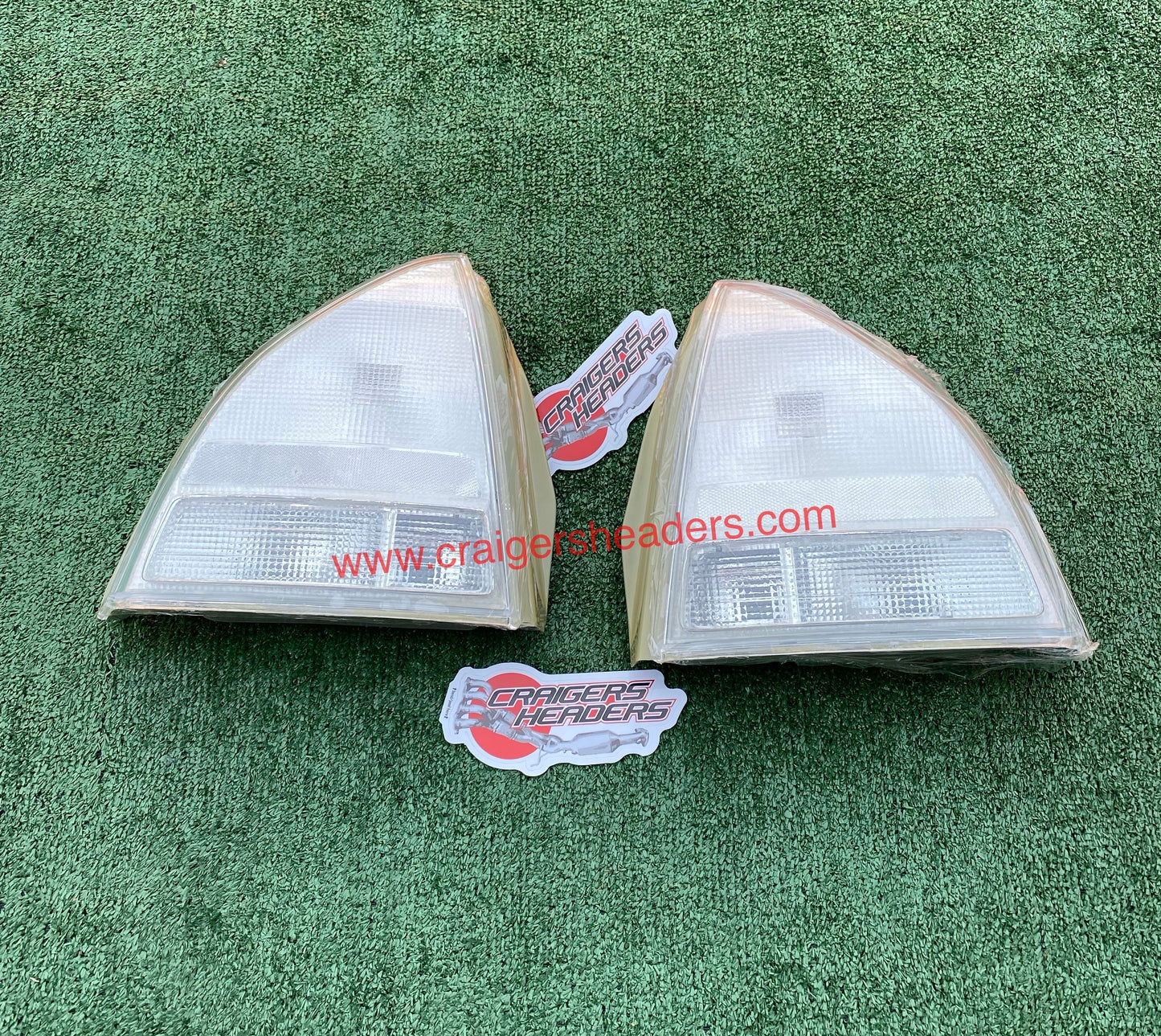 Clear White Rear Tail Light Lamps For Honda Prelude 92-96