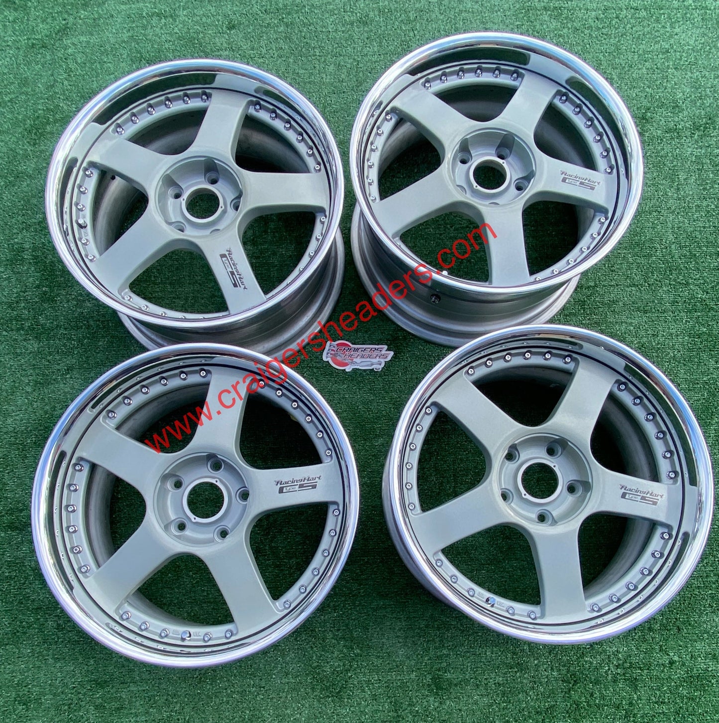 Racing Hart Type C5’s - 5x114 - 18 x 8.5” +44 Offset ~ Square Setup
