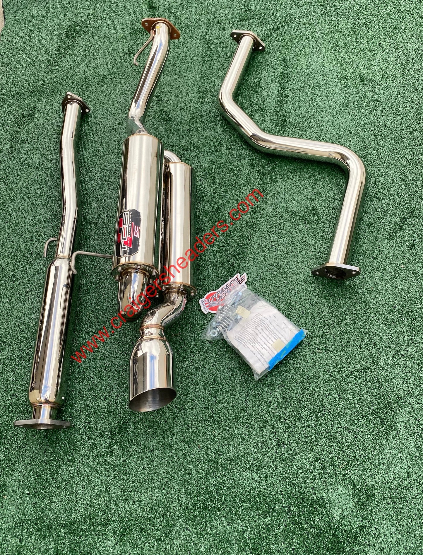 DC Sports Twin Canister Exhaust System - TCS 7021 - 99-00 Honda Civic