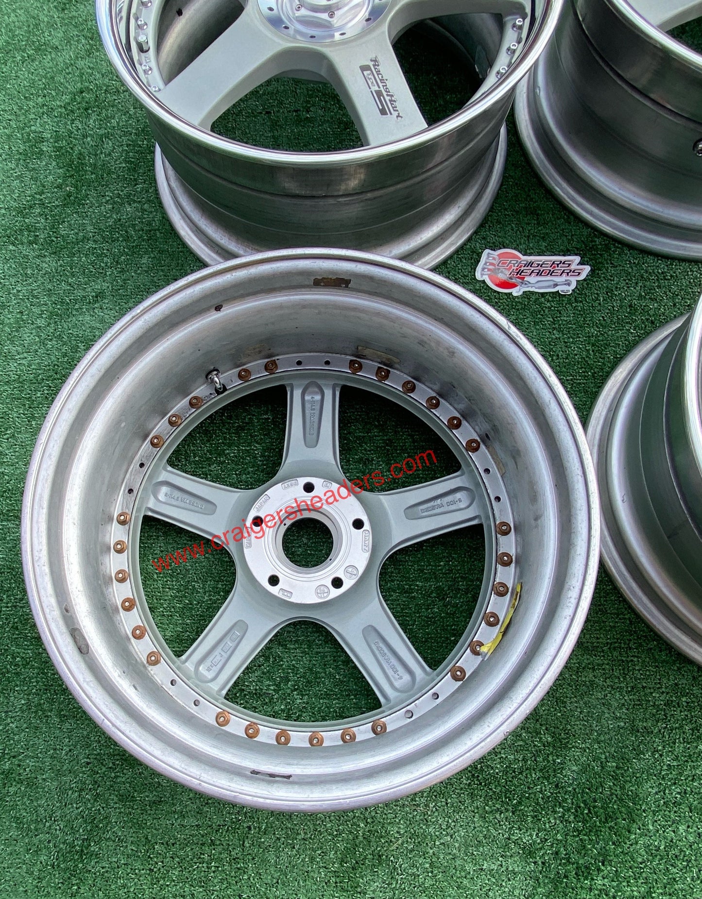 Racing Hart Type C5’s - 5x114 - 18 x 8.5” +44 Offset ~ Square Setup