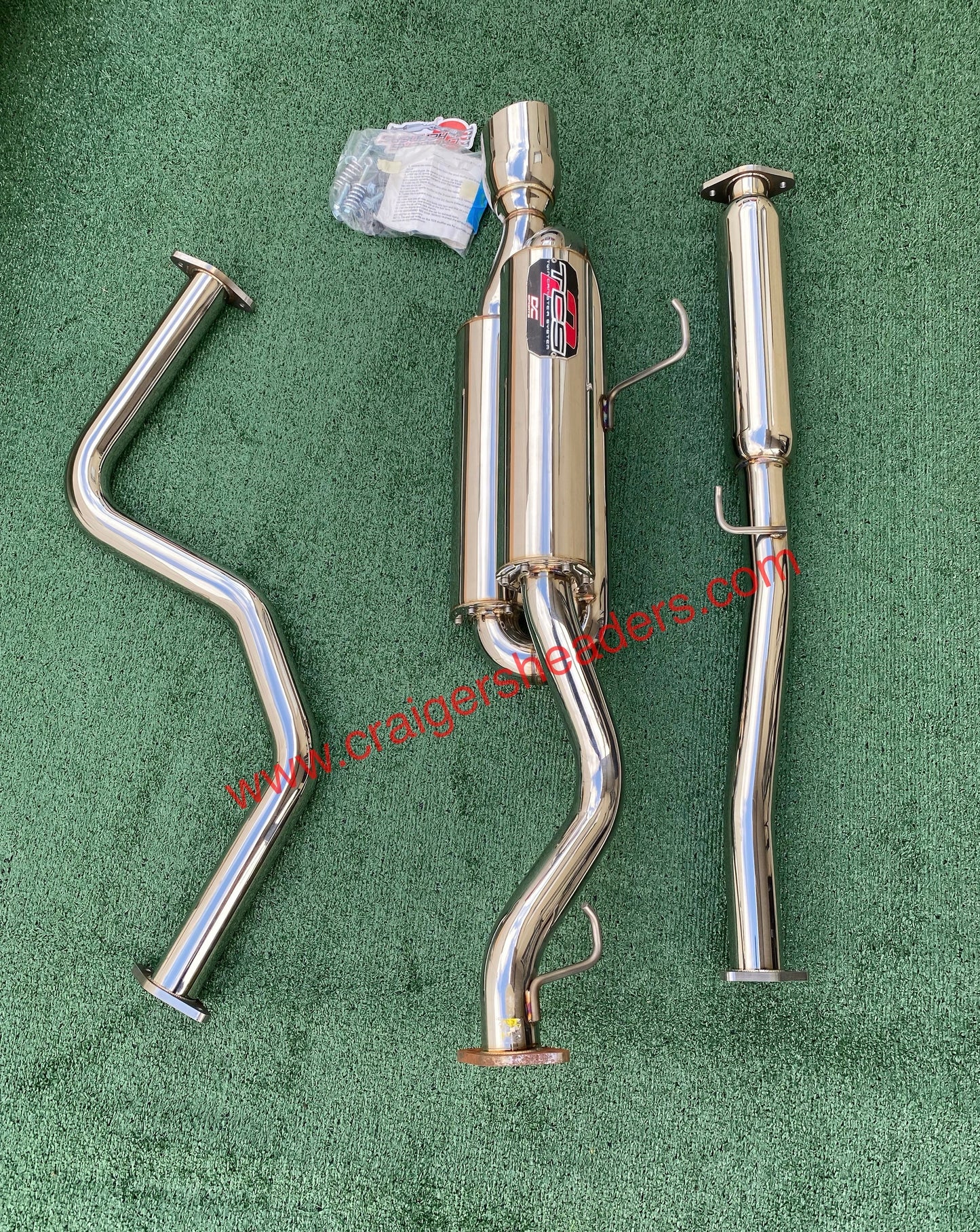 DC Sports Twin Canister Exhaust System - TCS 7021 - 99-00 Honda Civic
