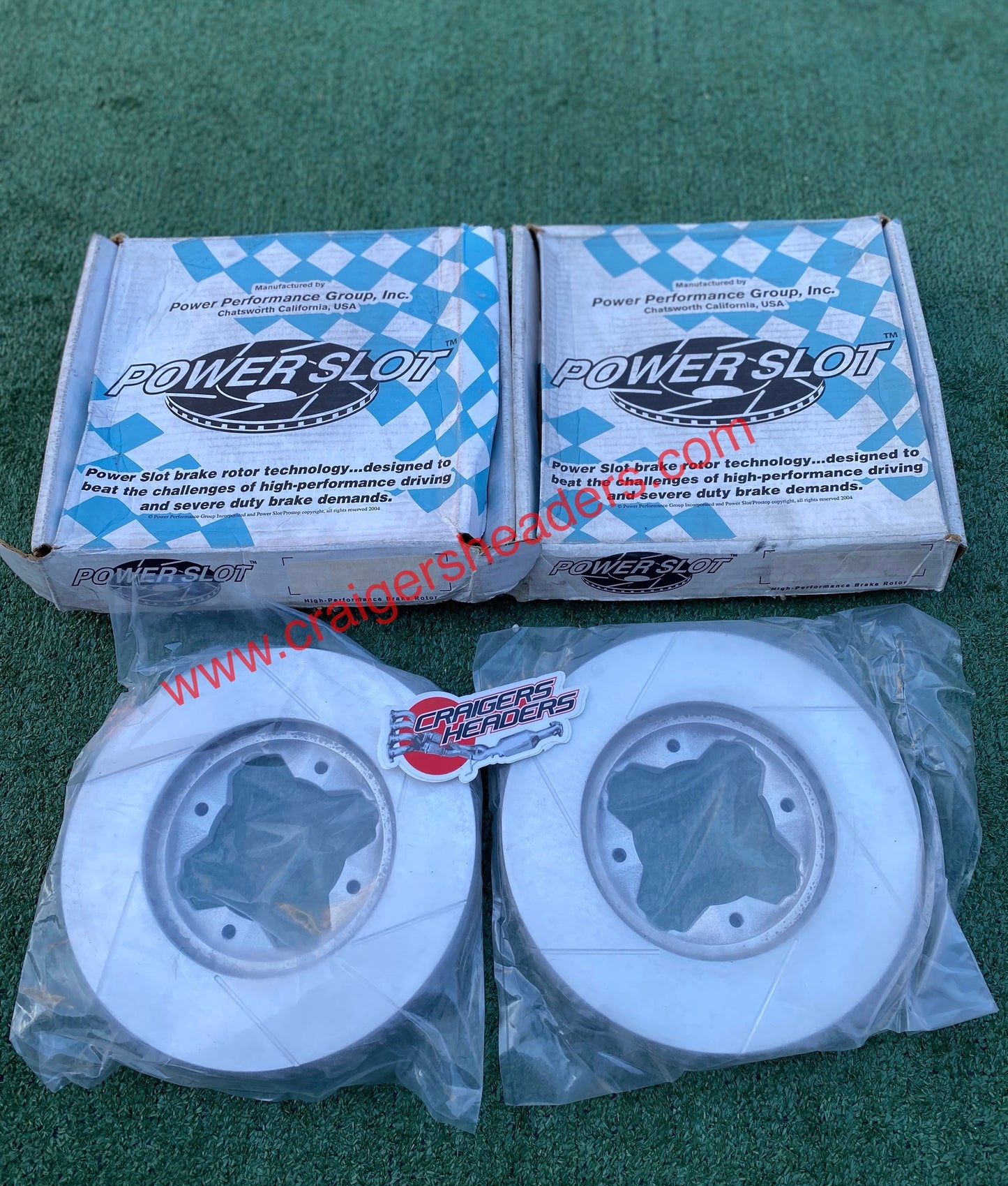 POWERSTOP SLOTTED ROTORS - 90-97 Accord Coupe or Sedan.