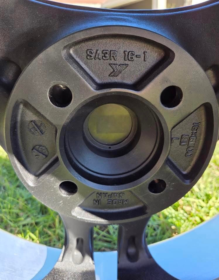 Yokohama Super ADVAN Racing SA3R Black 16x7 & 16x8", 4x100 Lug Pattern