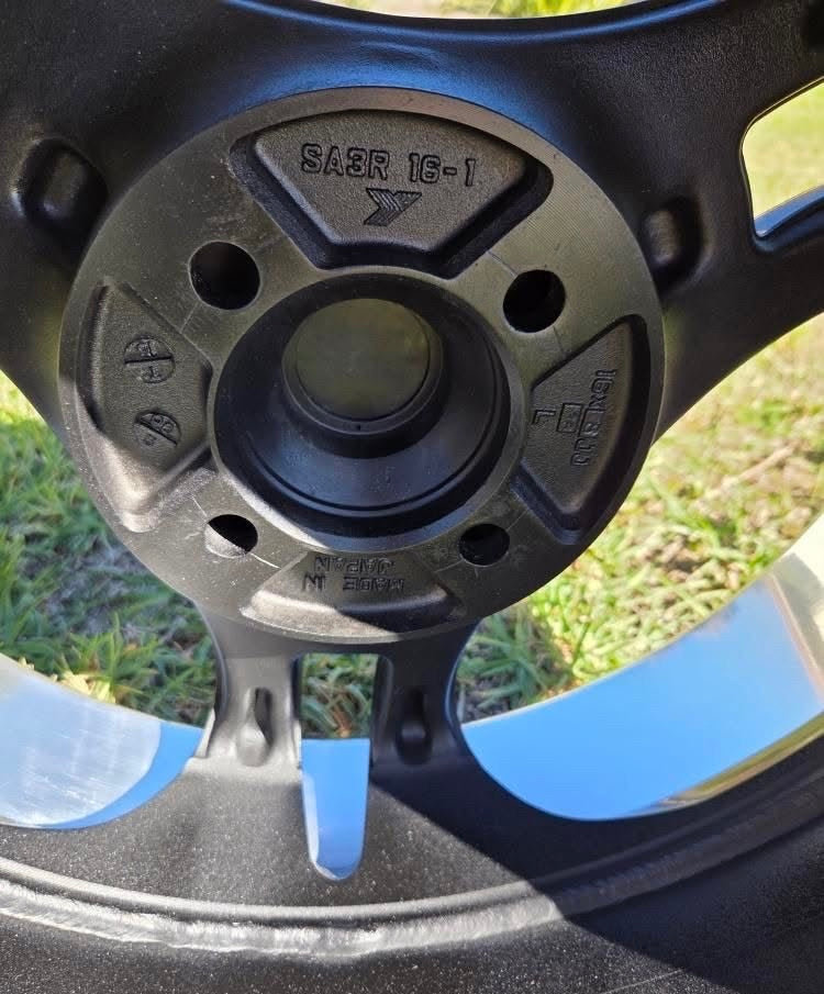 Yokohama Super ADVAN Racing SA3R Black 16x7 & 16x8", 4x100 Lug Pattern