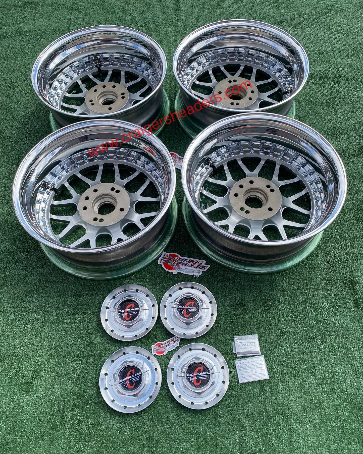 Racing Hart Type C’s - 4x114 & 5x114 - 16 x 6.5" +31 Offset