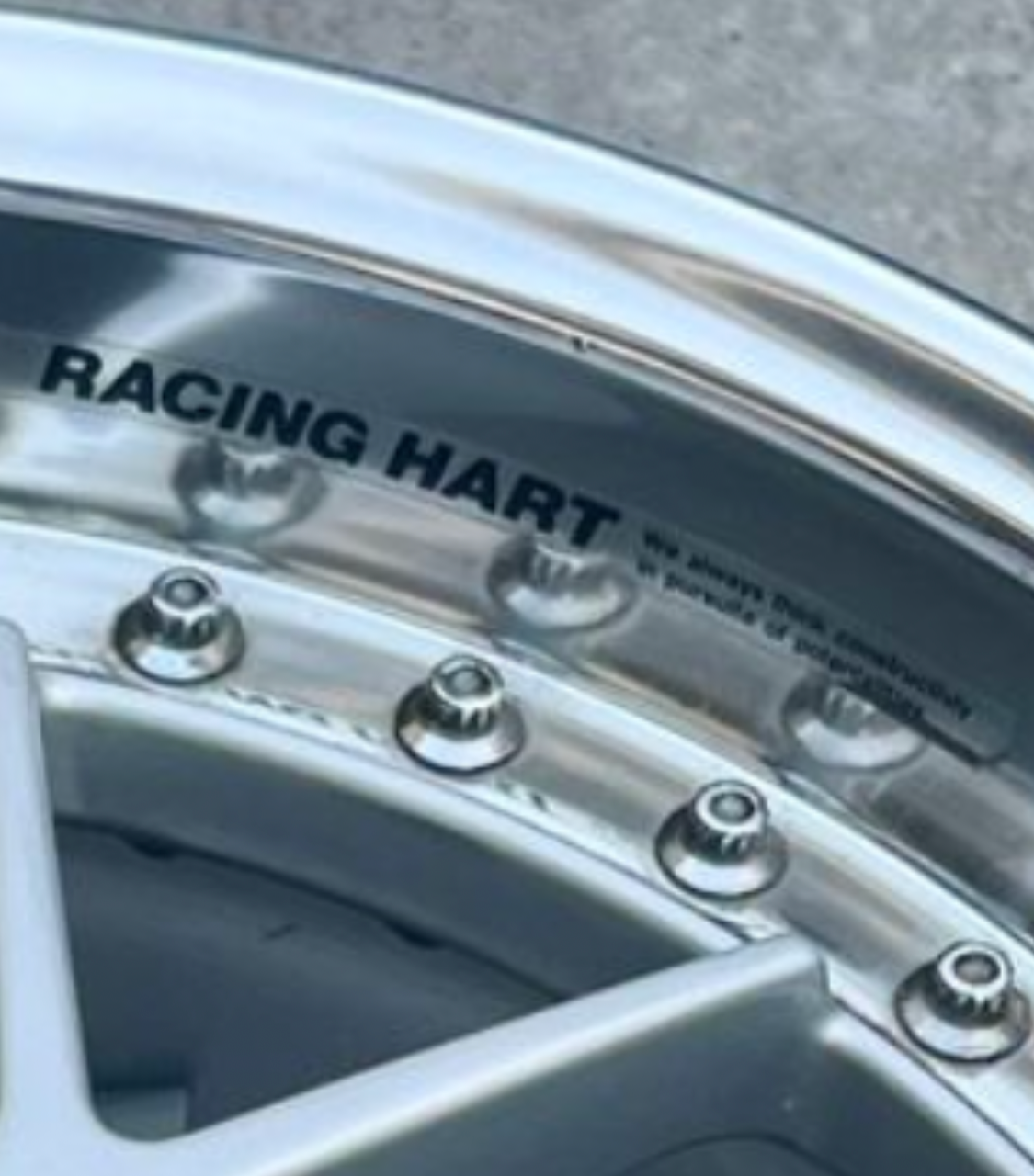 Racing Hart Type C Lip Replacement Stickers. Racing Hart Type C Tracers and Type C's.