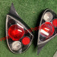 2000 - 2001  Dodge Neon Sonar Black Rear Tail Brake Lights Lamps