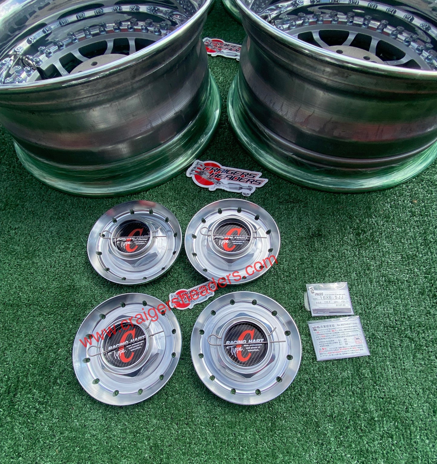 Racing Hart Type C’s - 4x114 & 5x114 - 16 x 6.5" +31 Offset