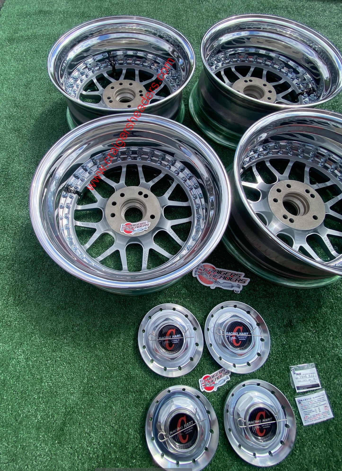 Racing Hart Type C’s - 4x114 & 5x114 - 16 x 6.5" +31 Offset