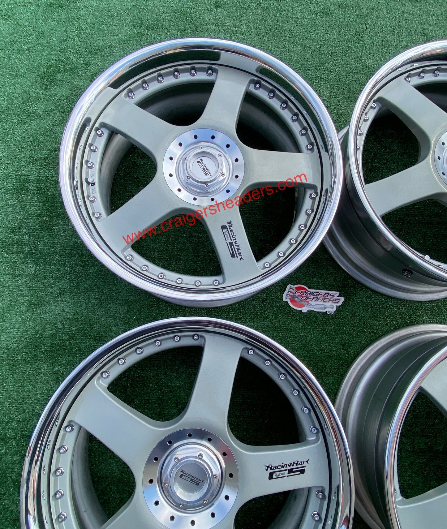 Racing Hart Type C5’s - 5x114 - 18 x 8.5” +44 Offset ~ Square Setup