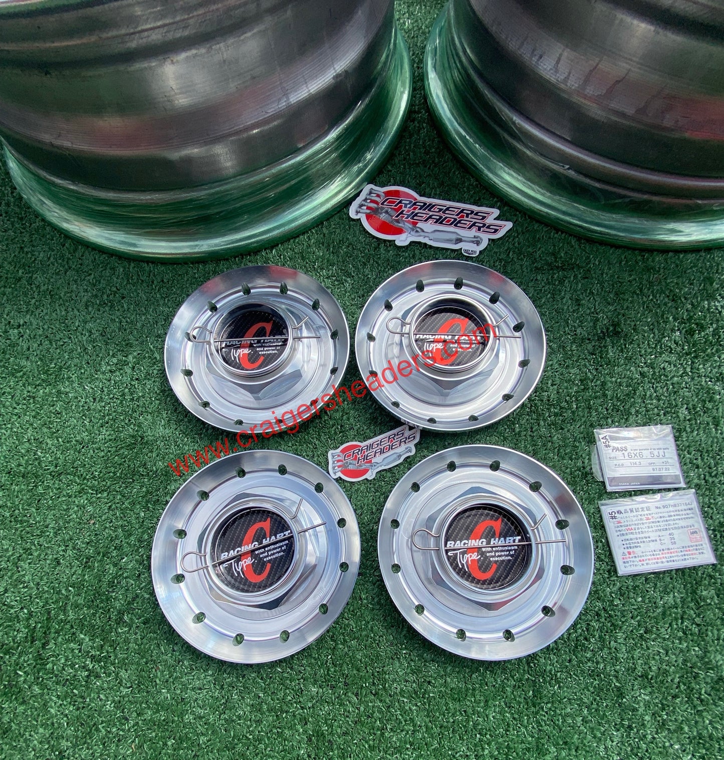 Racing Hart Type C’s - 4x114 & 5x114 - 16 x 6.5" +31 Offset