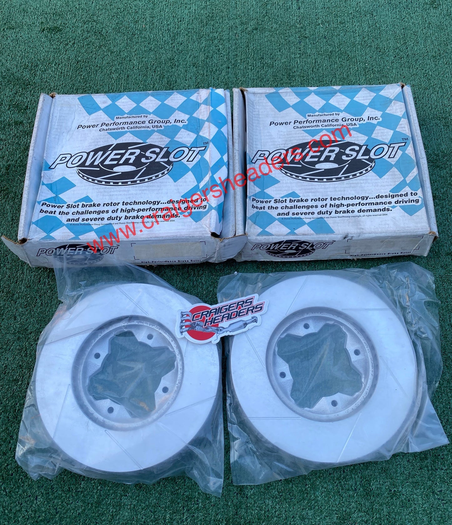 POWERSTOP SLOTTED ROTORS - 90-97 Accord Coupe or Sedan.