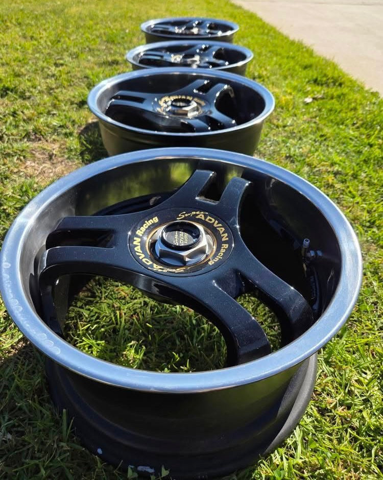 Yokohama Super ADVAN Racing SA3R Black 16x7 & 16x8", 4x100 Lug Pattern