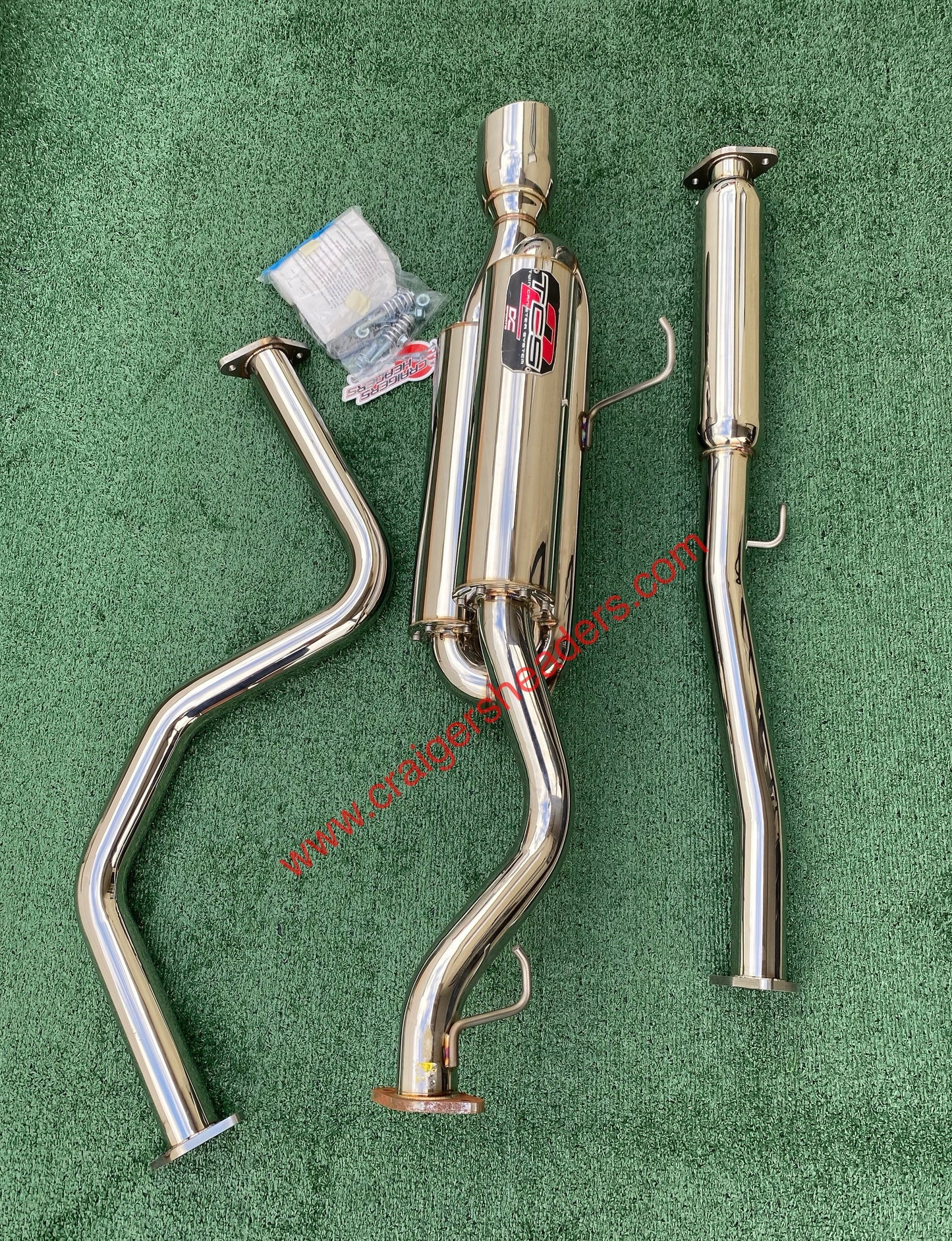 DC Sports Twin Canister Exhaust System - TCS 7021 - 99-00 Honda Civic