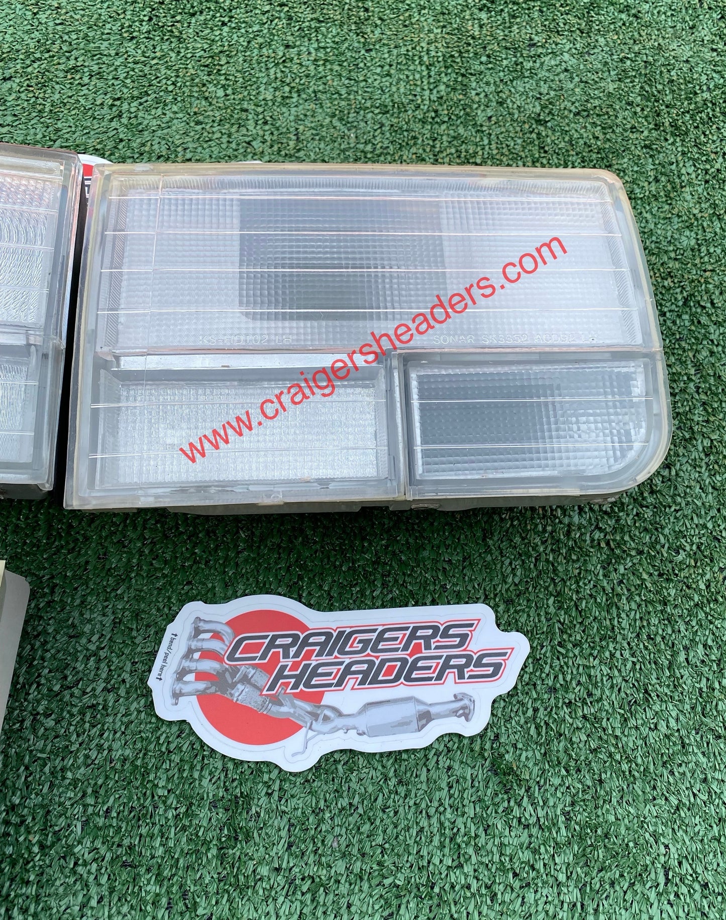 Clear White Rear Tail Light Lamp For Honda Accord Sedan 92-93