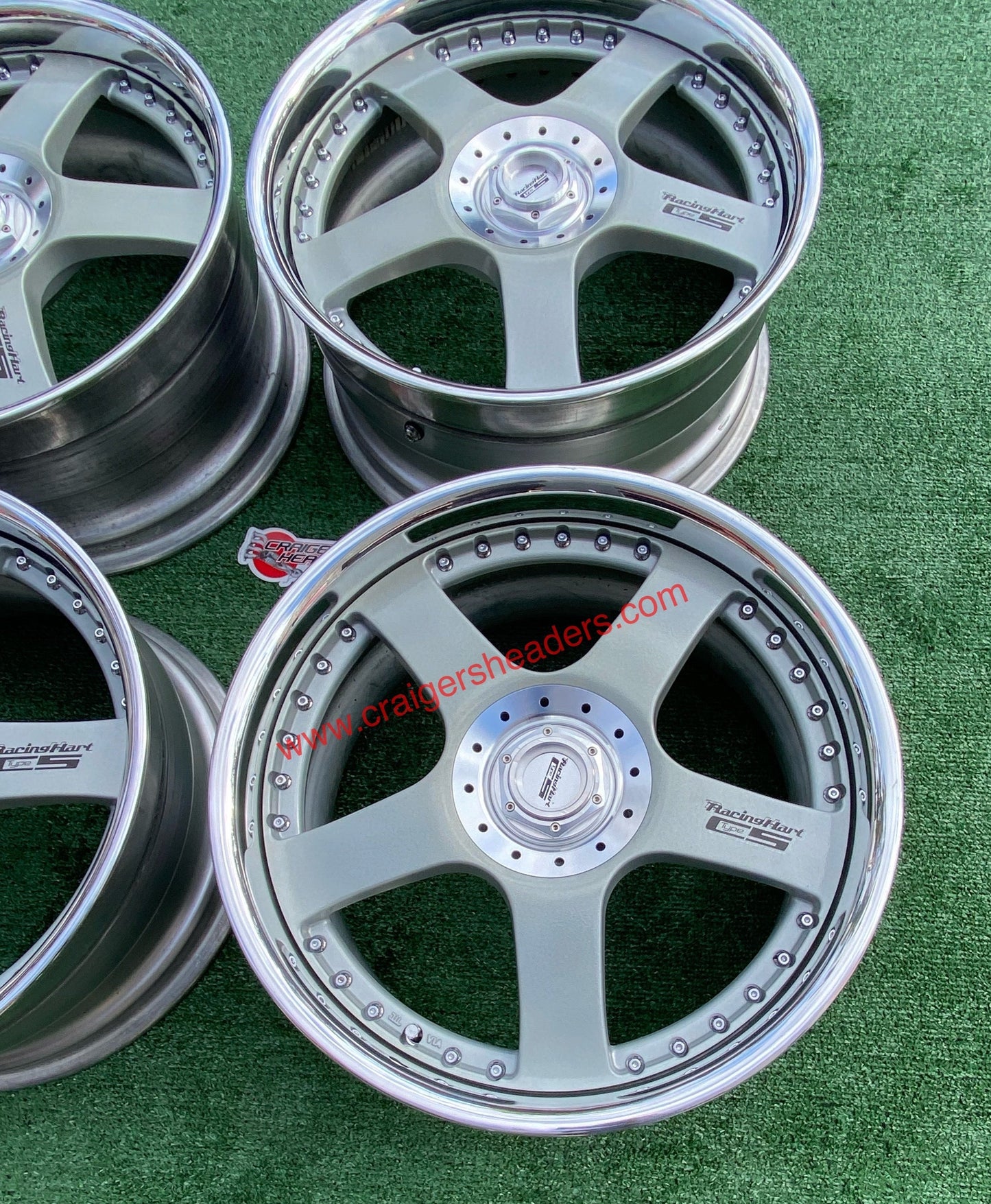 Racing Hart Type C5’s - 5x114 - 18 x 8.5” +44 Offset ~ Square Setup