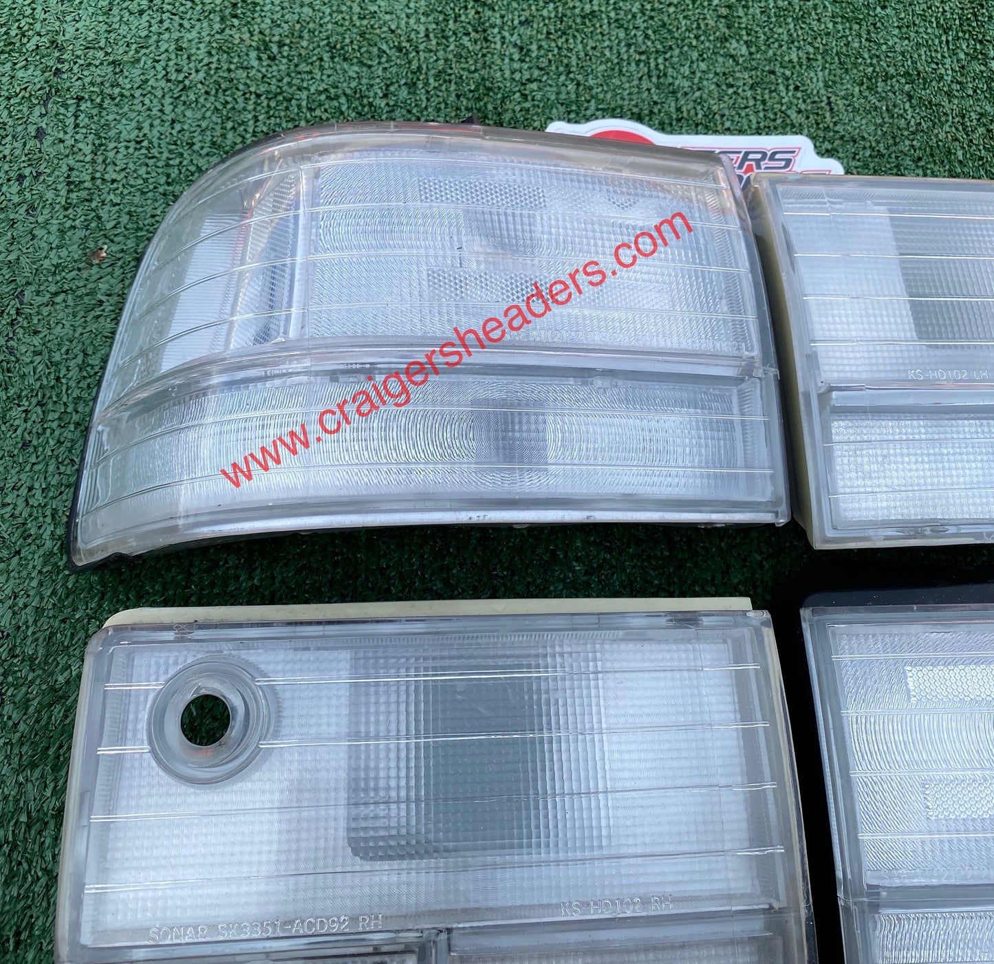 Clear White Rear Tail Light Lamp For Honda Accord Sedan 92-93