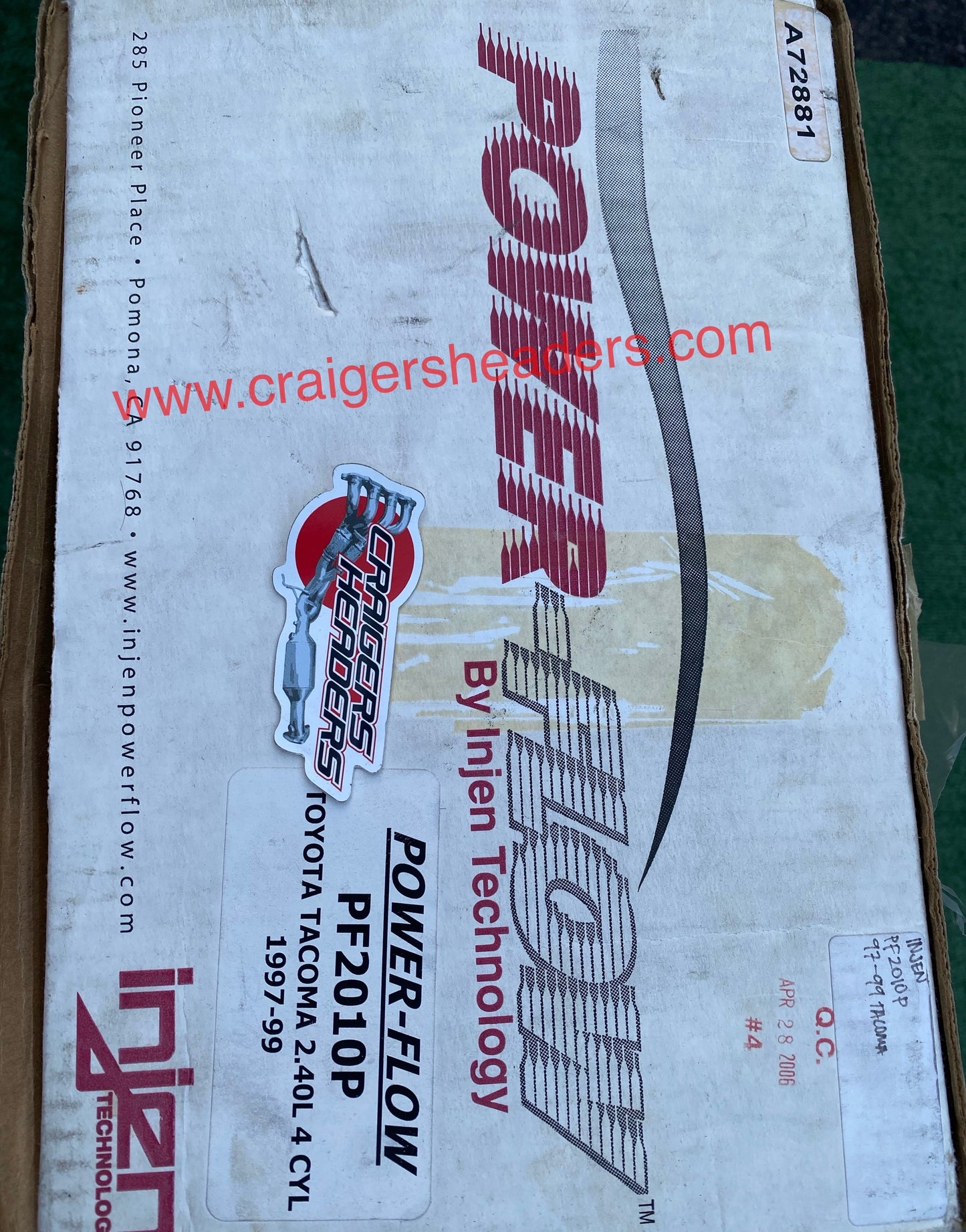 Injen PF Series Power-Flow Intake Systems PF2010P Toyota Tacoma