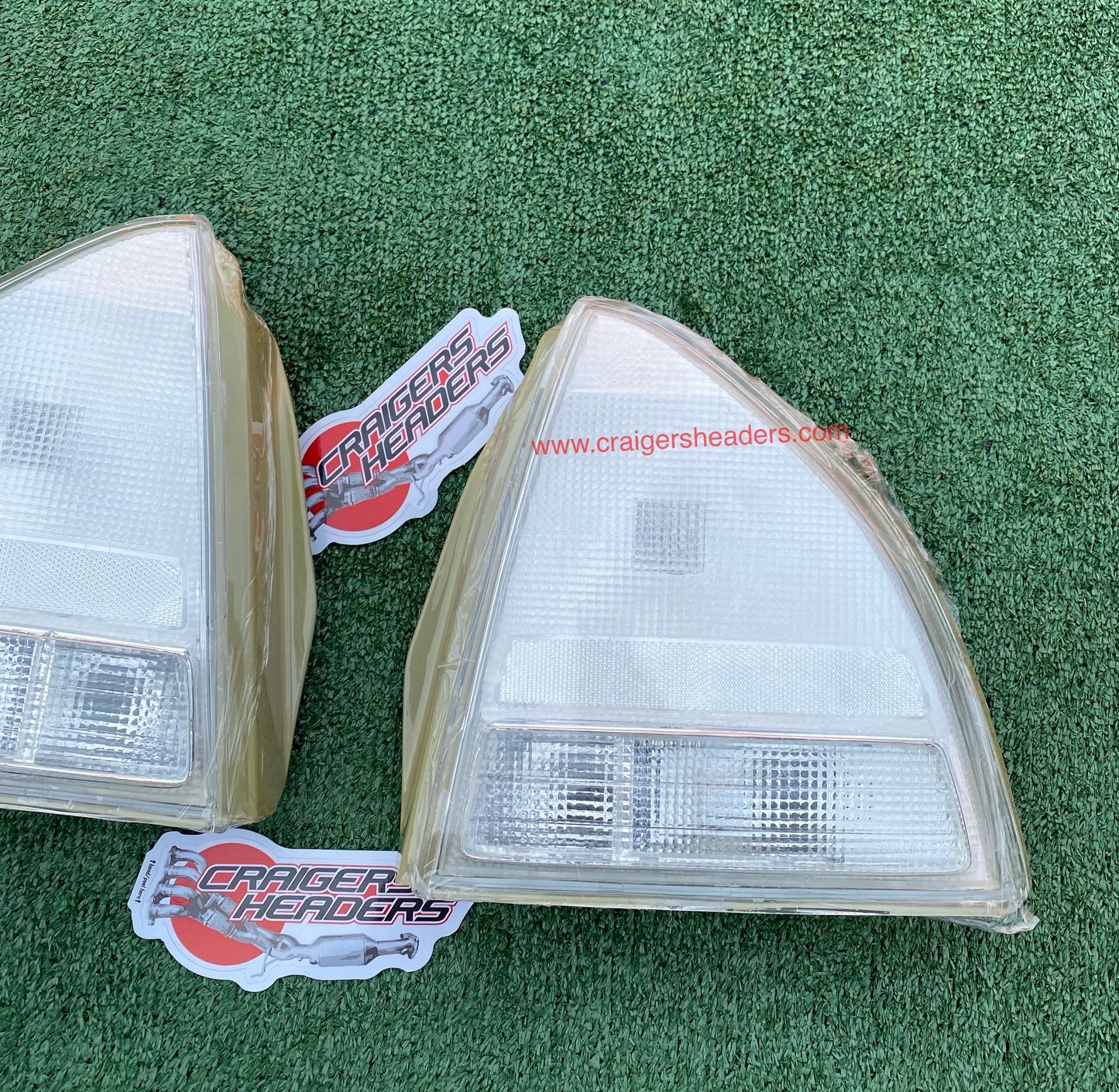 Clear White Rear Tail Light Lamps For Honda Prelude 92-96