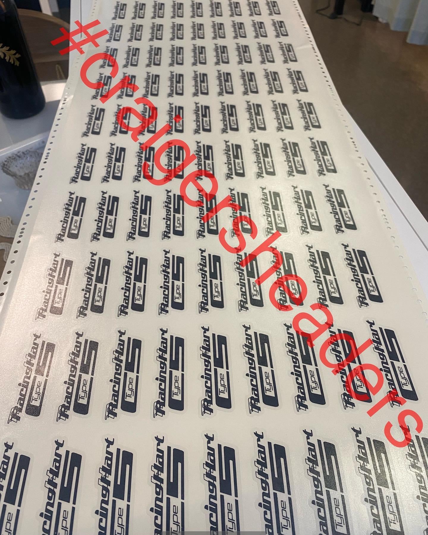 Racing Hart C5 Spoke Replacement Stickers