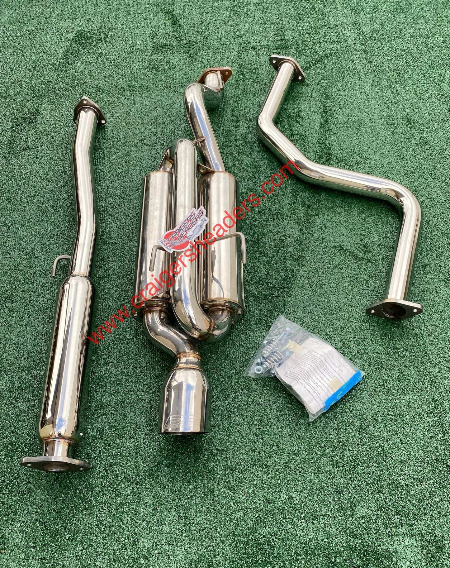 DC Sports Twin Canister Exhaust System - TCS 7021 - 99-00 Honda Civic