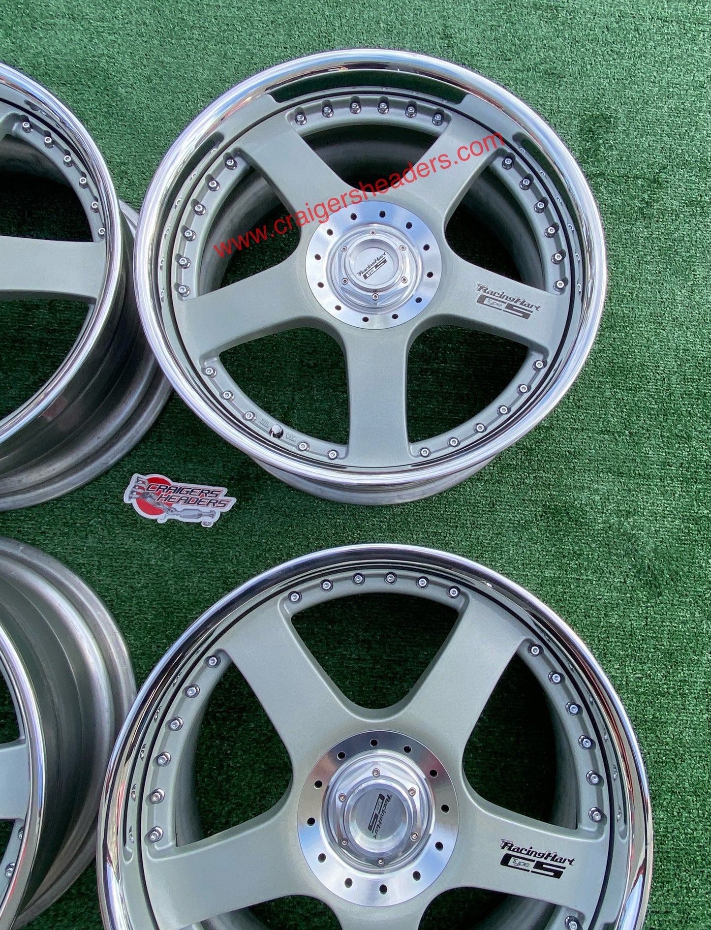 Racing Hart Type C5’s - 5x114 - 18 x 8.5” +44 Offset ~ Square Setup