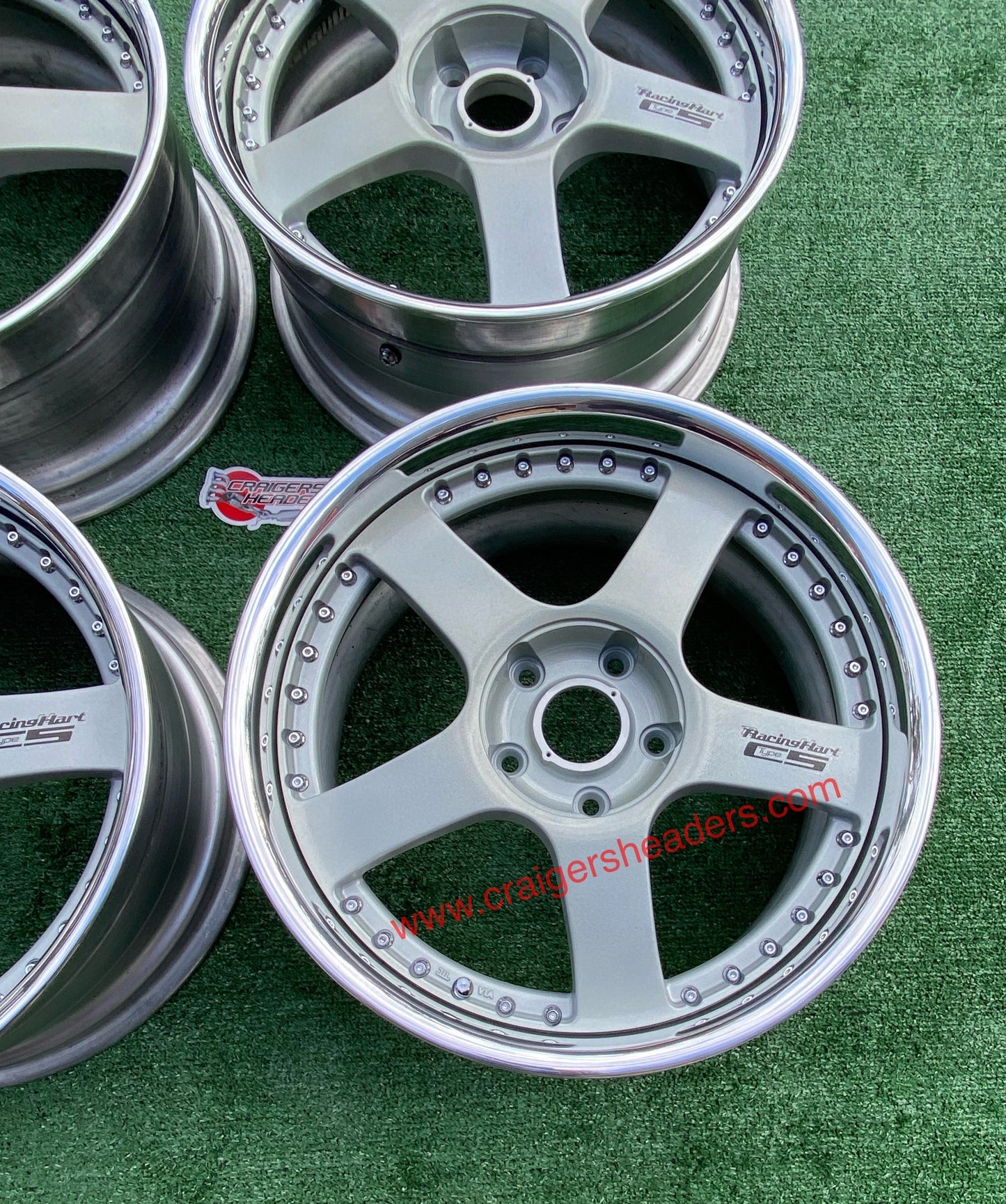 Racing Hart Type C5’s - 5x114 - 18 x 8.5” +44 Offset ~ Square Setup