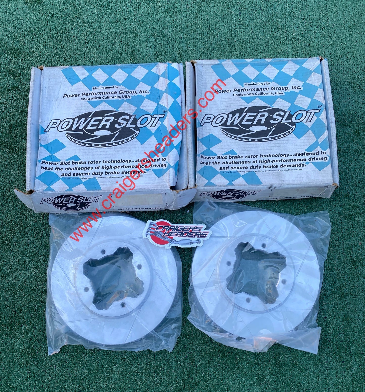 POWERSTOP SLOTTED ROTORS - 90-97 Accord Coupe or Sedan.