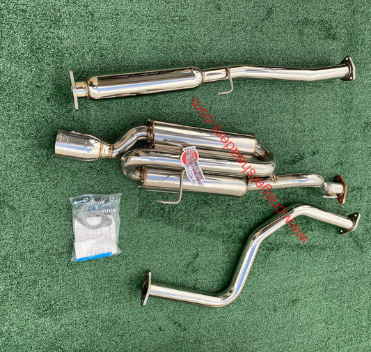 DC Sports Twin Canister Exhaust System - TCS 7021 - 99-00 Honda Civic