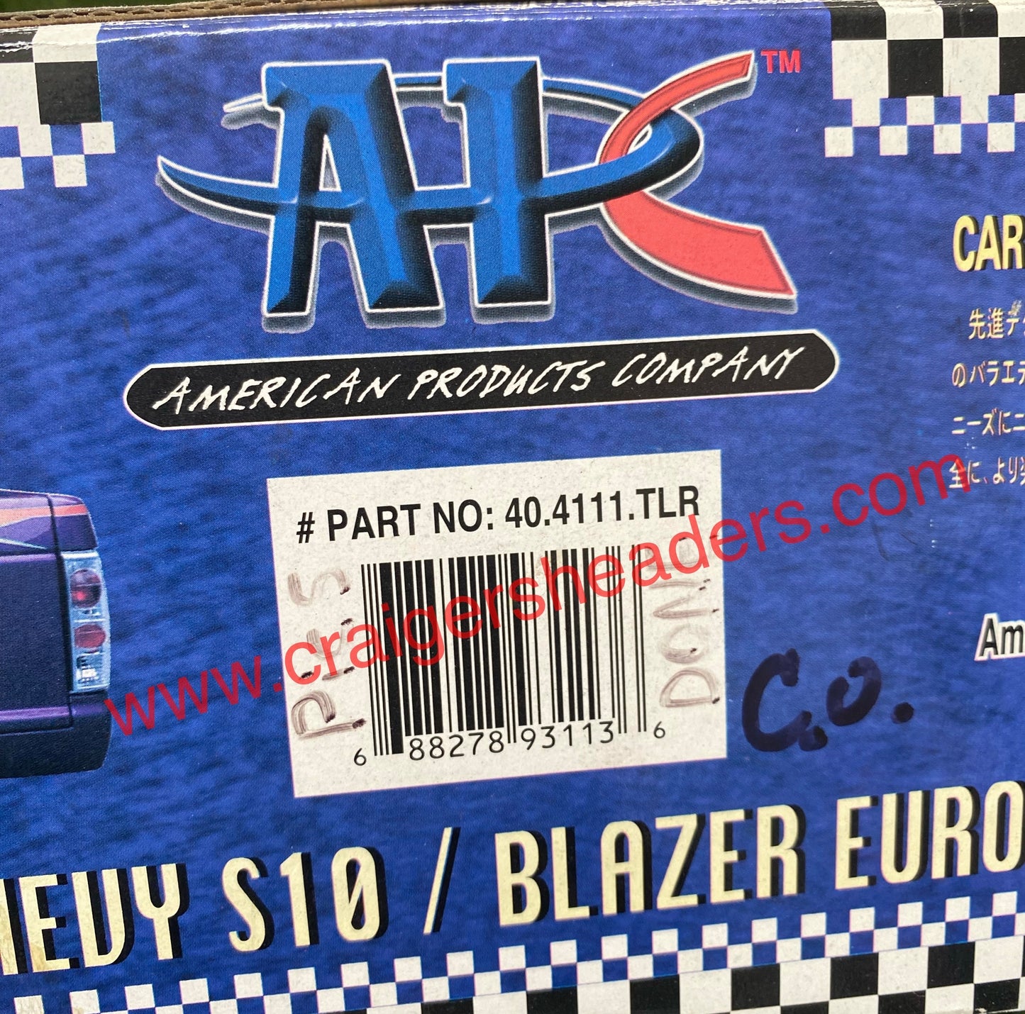 Blazer Euro Tail Lens - PN: 40.4111 - 1982 - 1993 Chevy S10